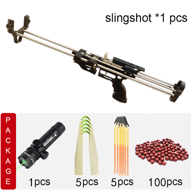 High-Quality New Outdoor Competitive Telescopic Long-Rod Slingshot With High Precision And Strong Jungle Hunting Shooting