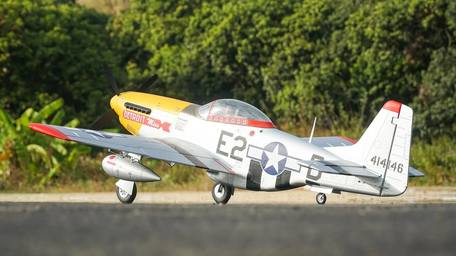 Arrows P-51 Mustang 1100mm PNP V2 "Detroit Miss"-HOBBY ZONE