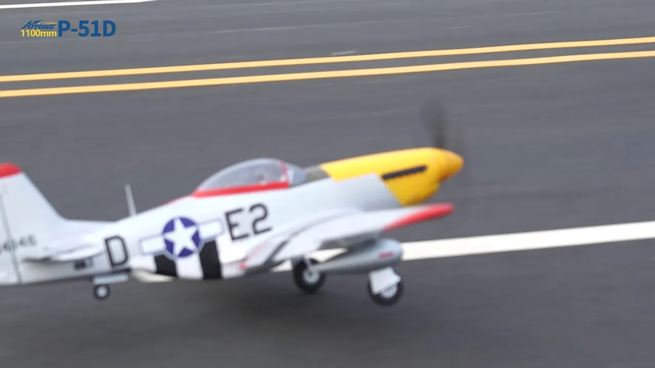 Arrows P-51 Mustang 1100mm PNP V2 "Detroit Miss"-HOBBY ZONE