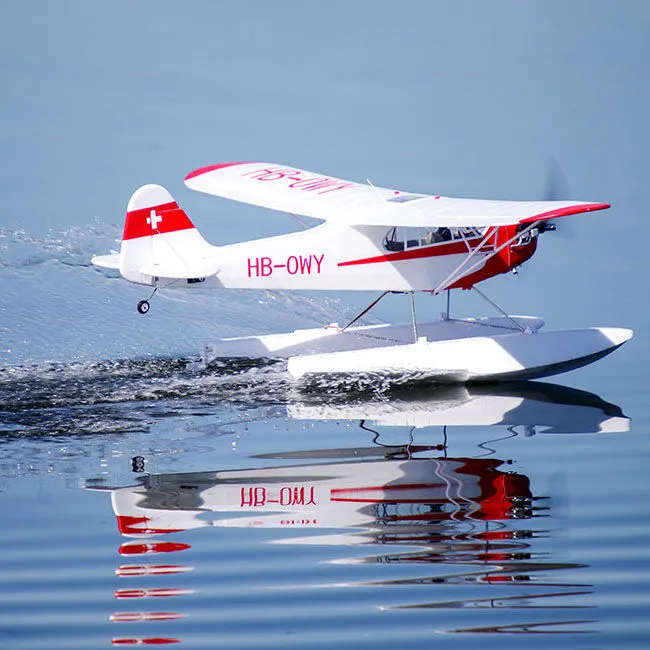 FMS Piper J-3 Cub w/Floats 1400mm V4 PNP w/Reflex V2-HOBBY ZONE