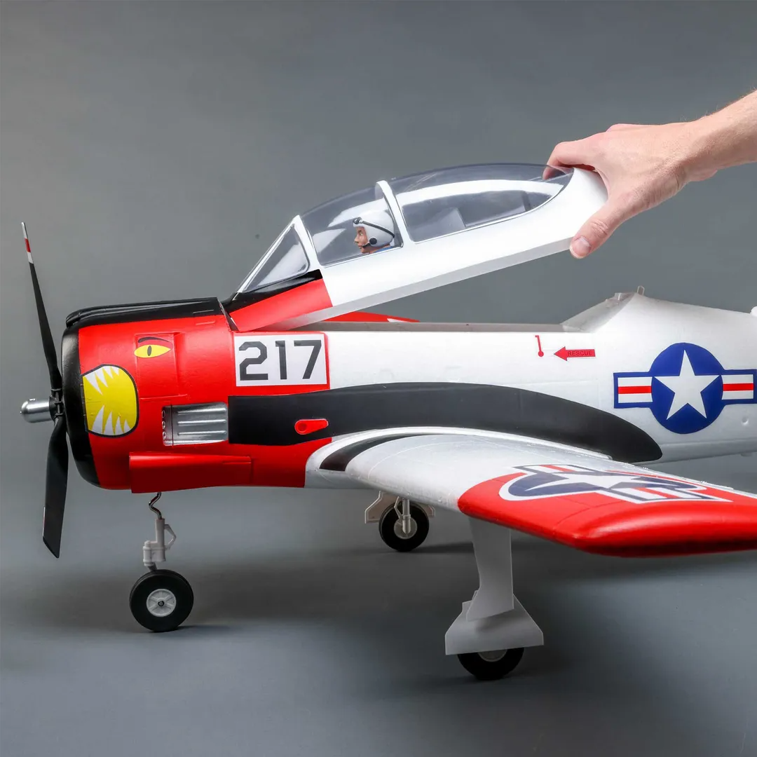 E-flite T-28 Trojan 1.2m with Smart BNF Basic-HOBBY ZONE