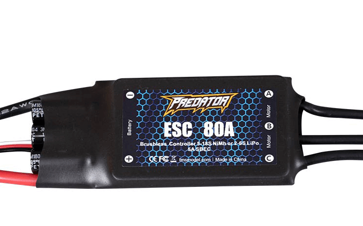 Predator 80A ESC X 2 with 8A BEC XT90: 70mm SU-27/J-11-HOBBY ZONE