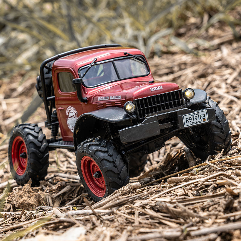FMS FCX24 Power Wagon RTR 1/24th Scale: Red-HOBBY ZONE