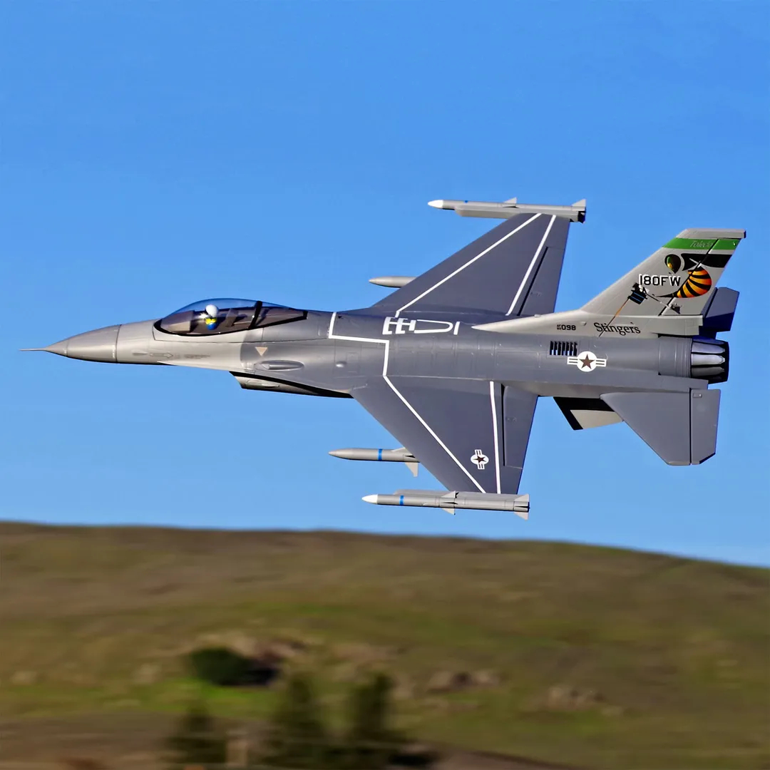 ラジコン 飛行機 F-16戦闘機 70㎜ ジェット PNP FMS 70mm F-16C EDF Fighting Falcon PNP