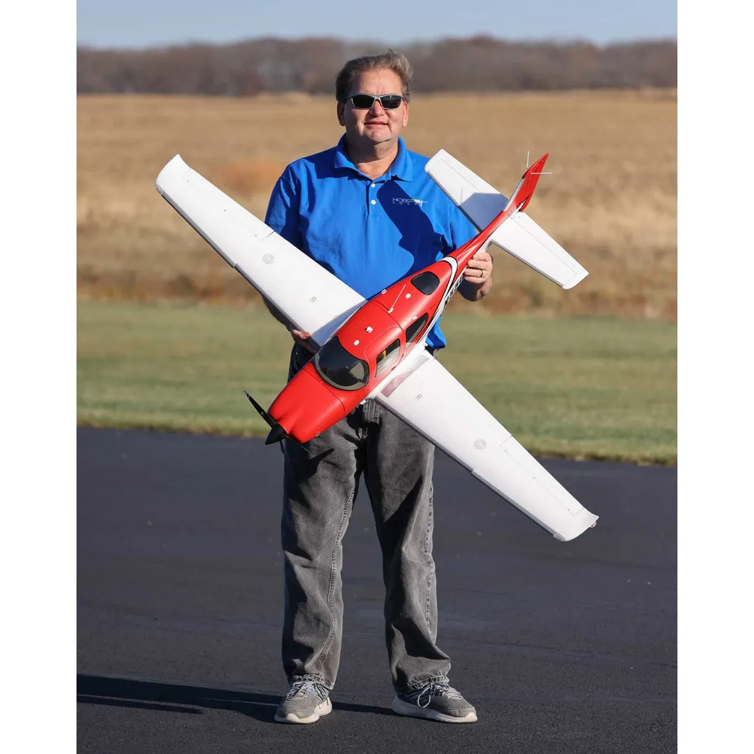 E-flite Cirrus SR22T Red 1.5m BNF Basic-HOBBY ZONE