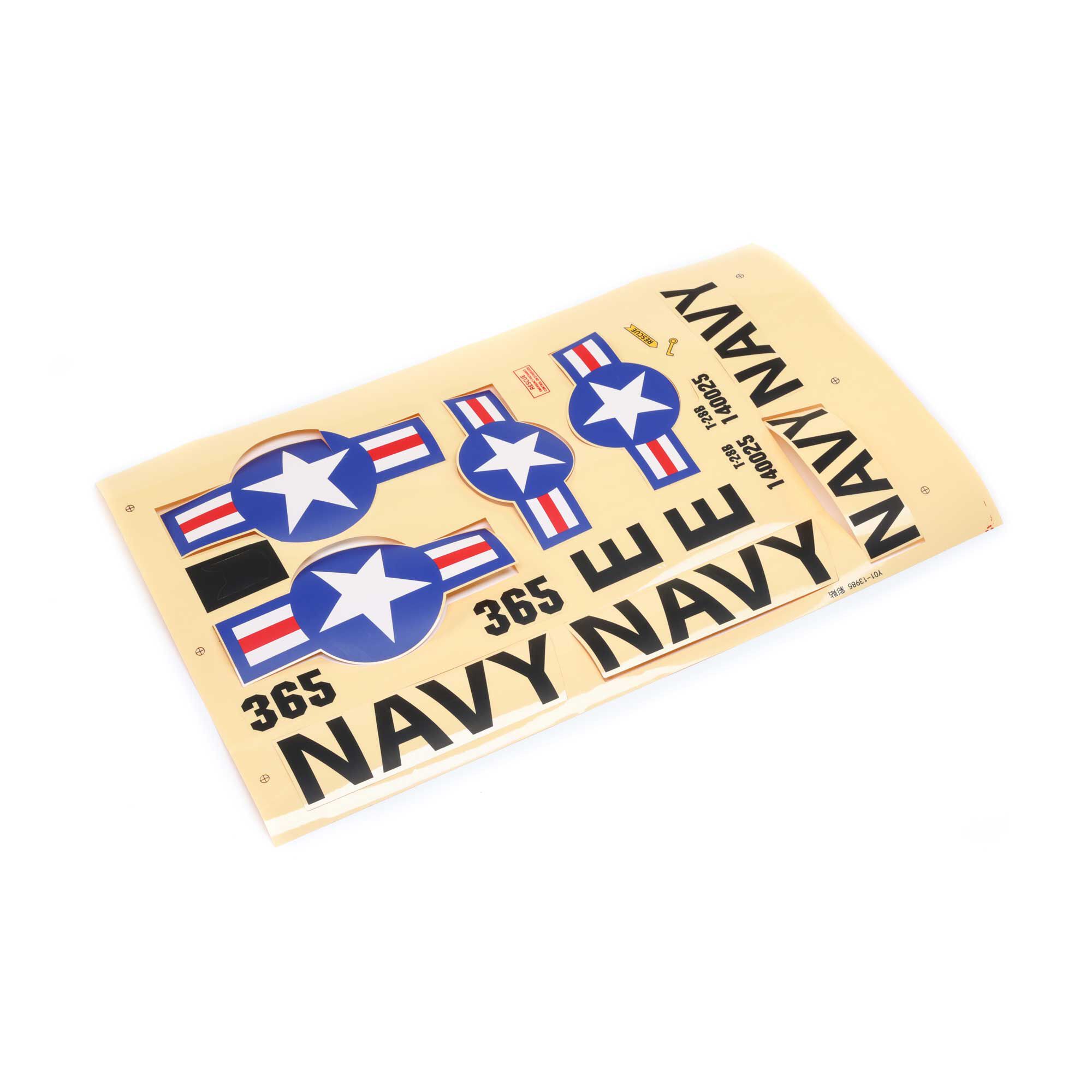 Decal Sheet; T-28 Trojan 1.1m-HOBBY ZONE
