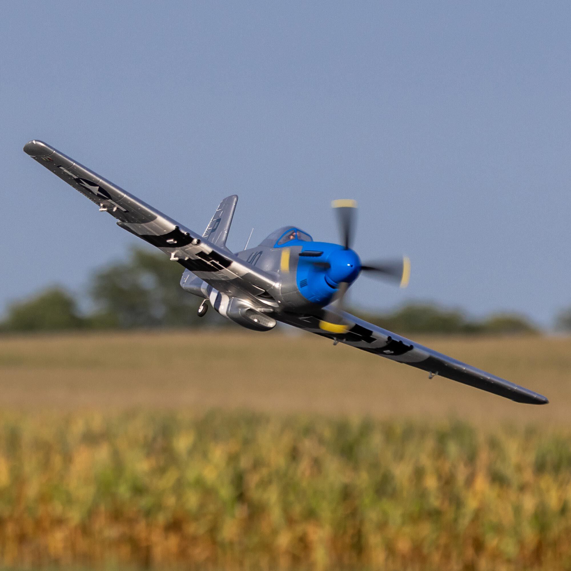 E-flite P-51D Mustang 1.2m with Smart BNF Basic-HOBBY ZONE