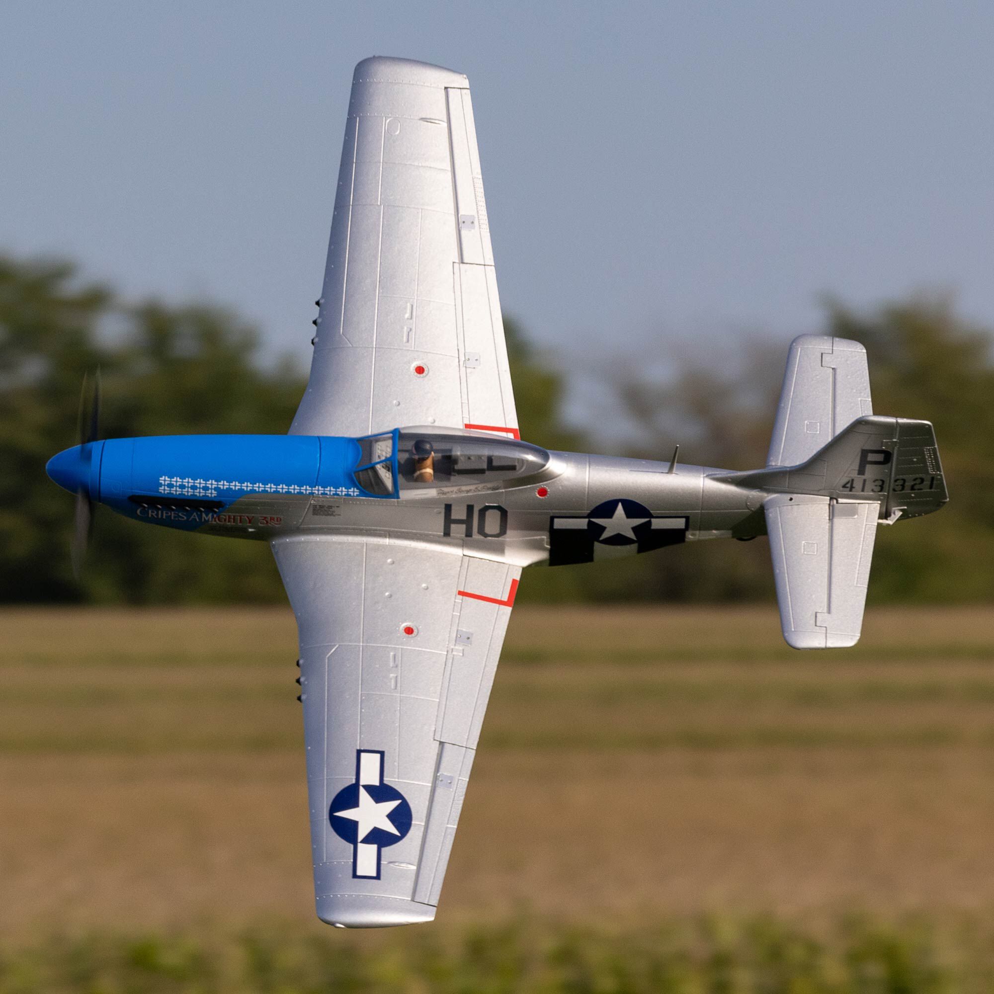 E-flite P-51D Mustang 1.2m with Smart BNF Basic-HOBBY ZONE