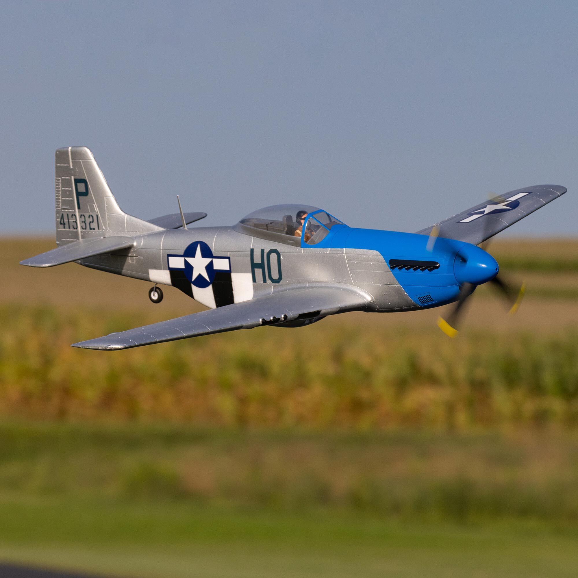 E-flite P-51D Mustang 1.2m with Smart BNF Basic-HOBBY ZONE