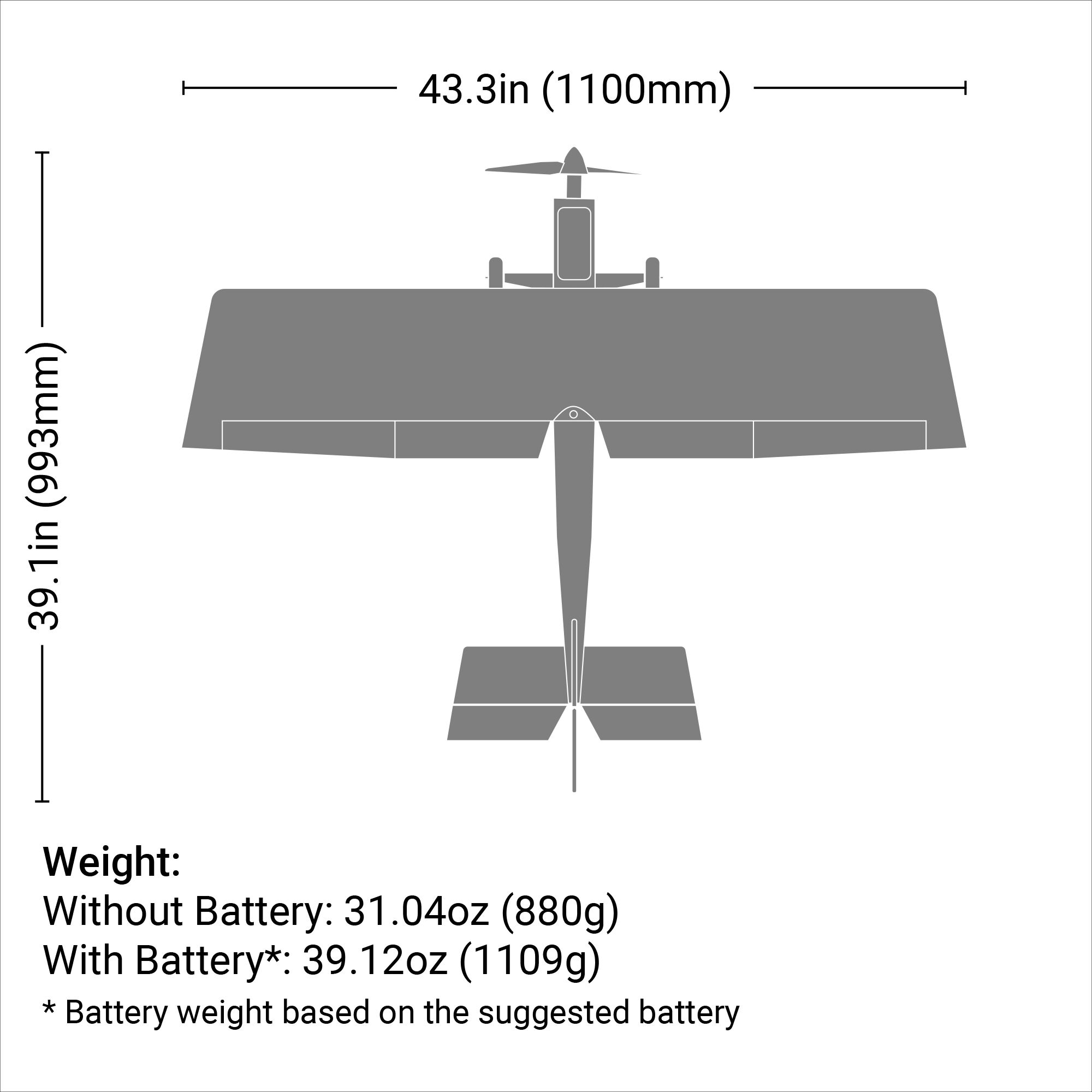 E-flite Ultra Stick 1.1m BNF-B-HOBBY ZONE