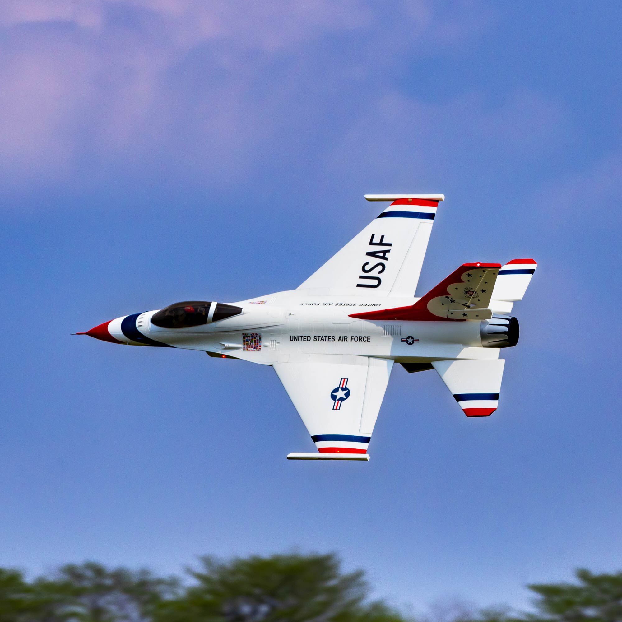 E-flite F-16 Falcon Thunderbird 80mm ARF Plus-HOBBY ZONE