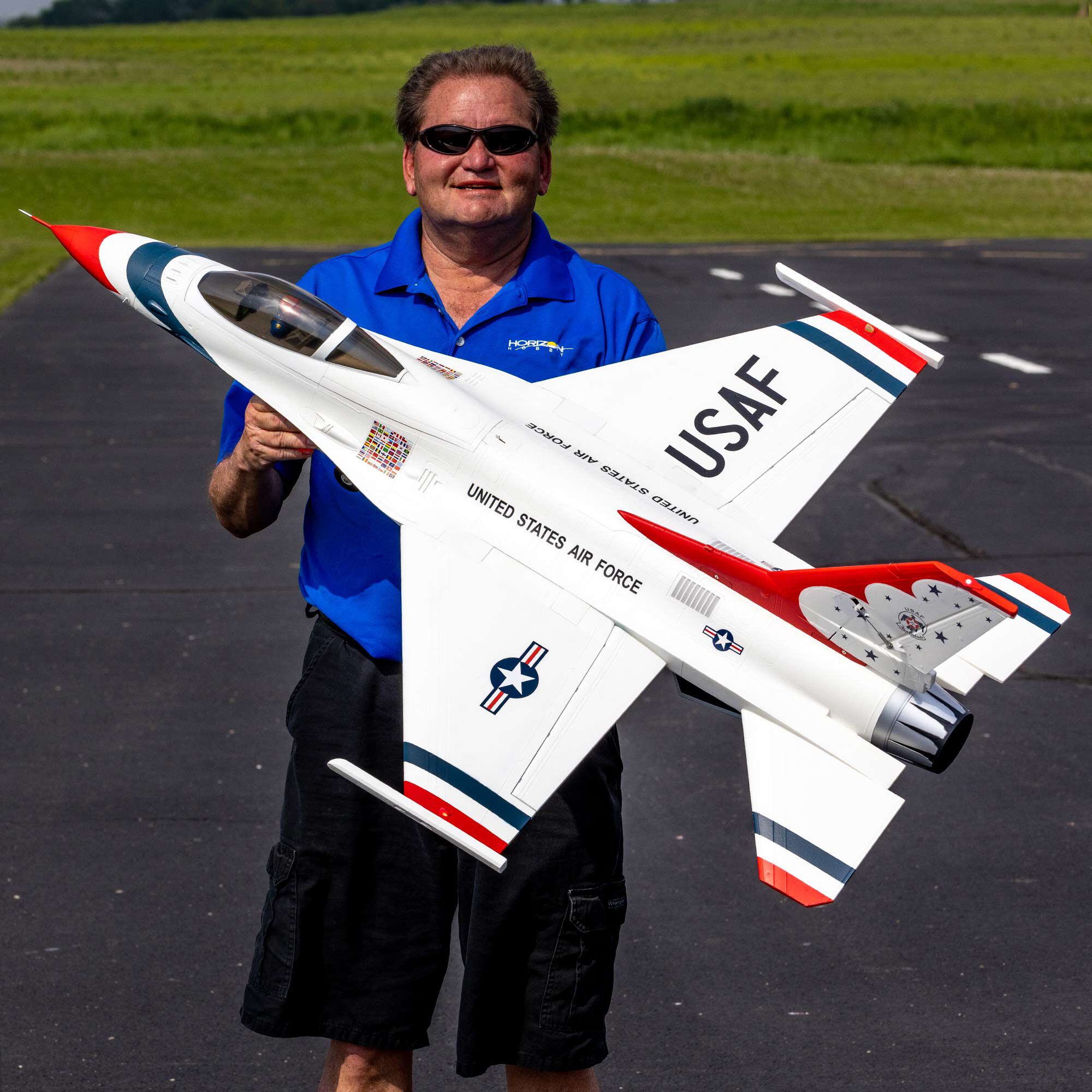E-flite F-16 Falcon Thunderbird 80mm ARF Plus-HOBBY ZONE