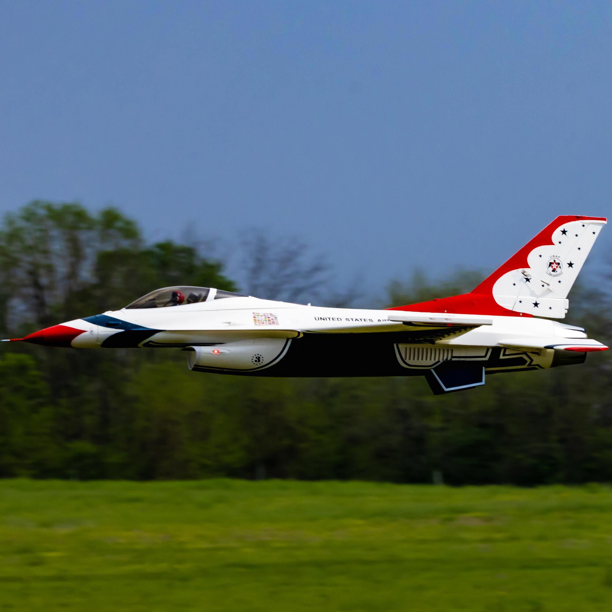 E-flite F-16 Falcon Thunderbird 80mm ARF Plus-HOBBY ZONE