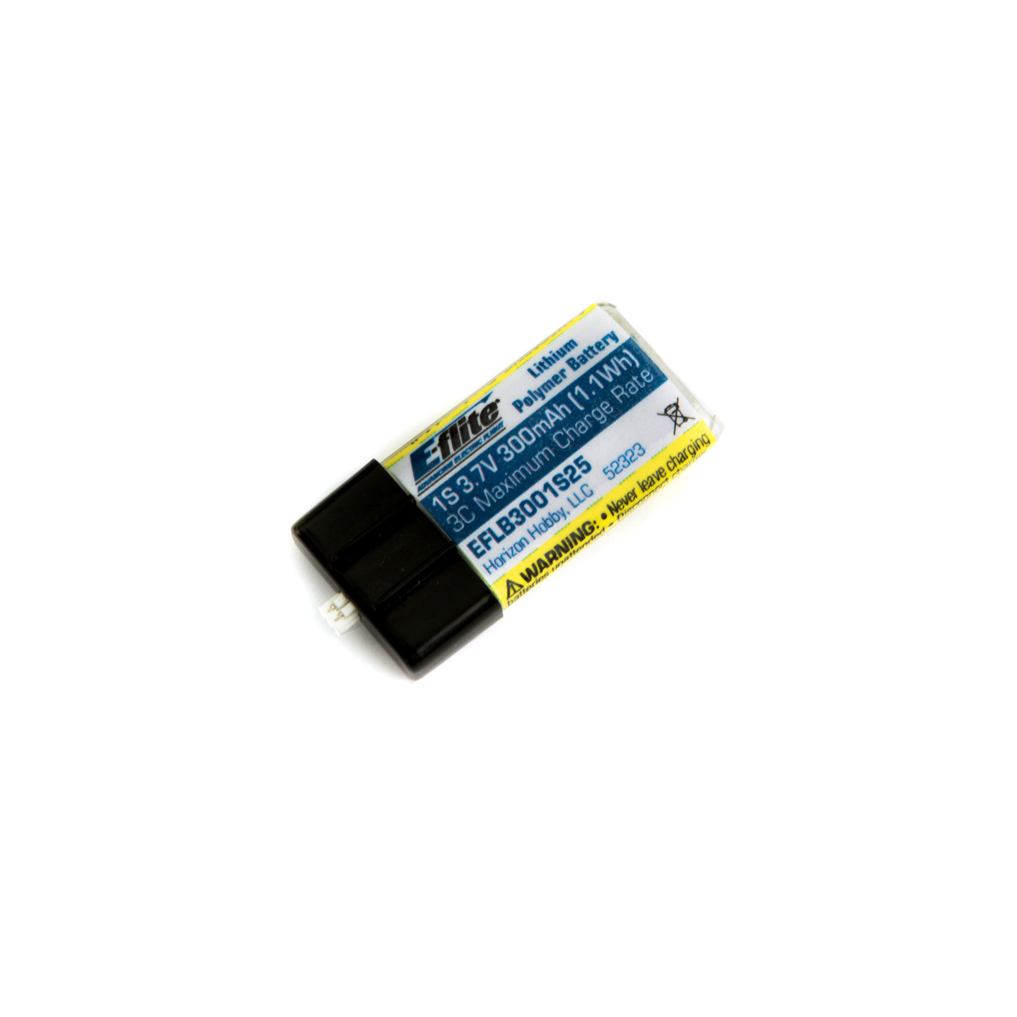 300mAh 1S 3.7V 25C LiPo Battery-HOBBY ZONE