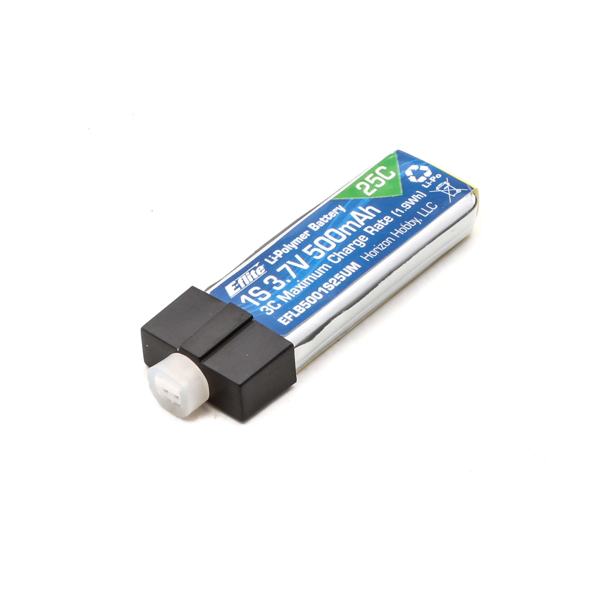 500mAh 1S 3.7V 25C LiPo High Current UMX Connector-HOBBY ZONE