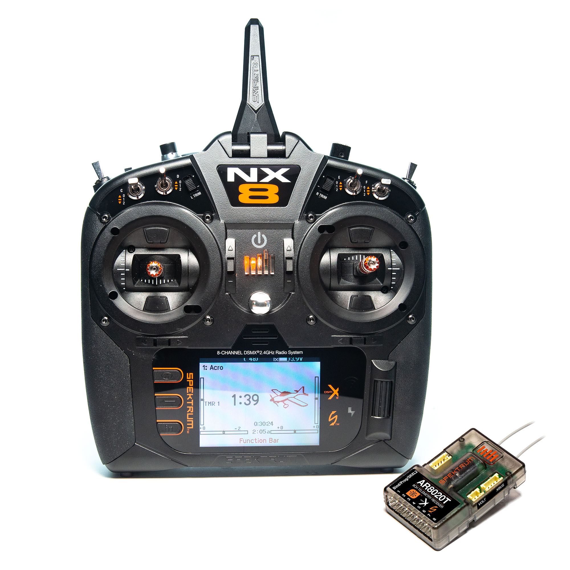 NX8 8 Channel System w/ AR8020T Telemetry Receiver-HOBBY ZONE