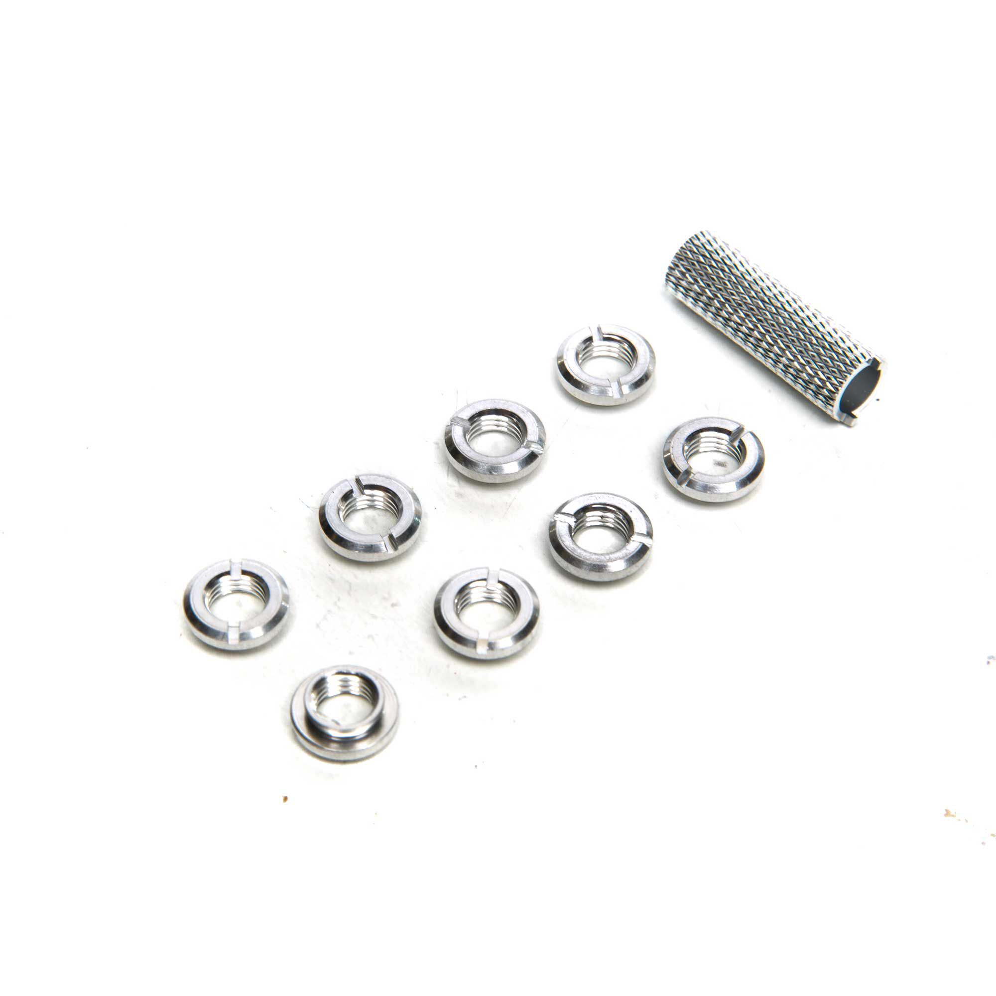Spektrum Radio Silver Switch Nuts (8) & Wrench-HOBBY ZONE