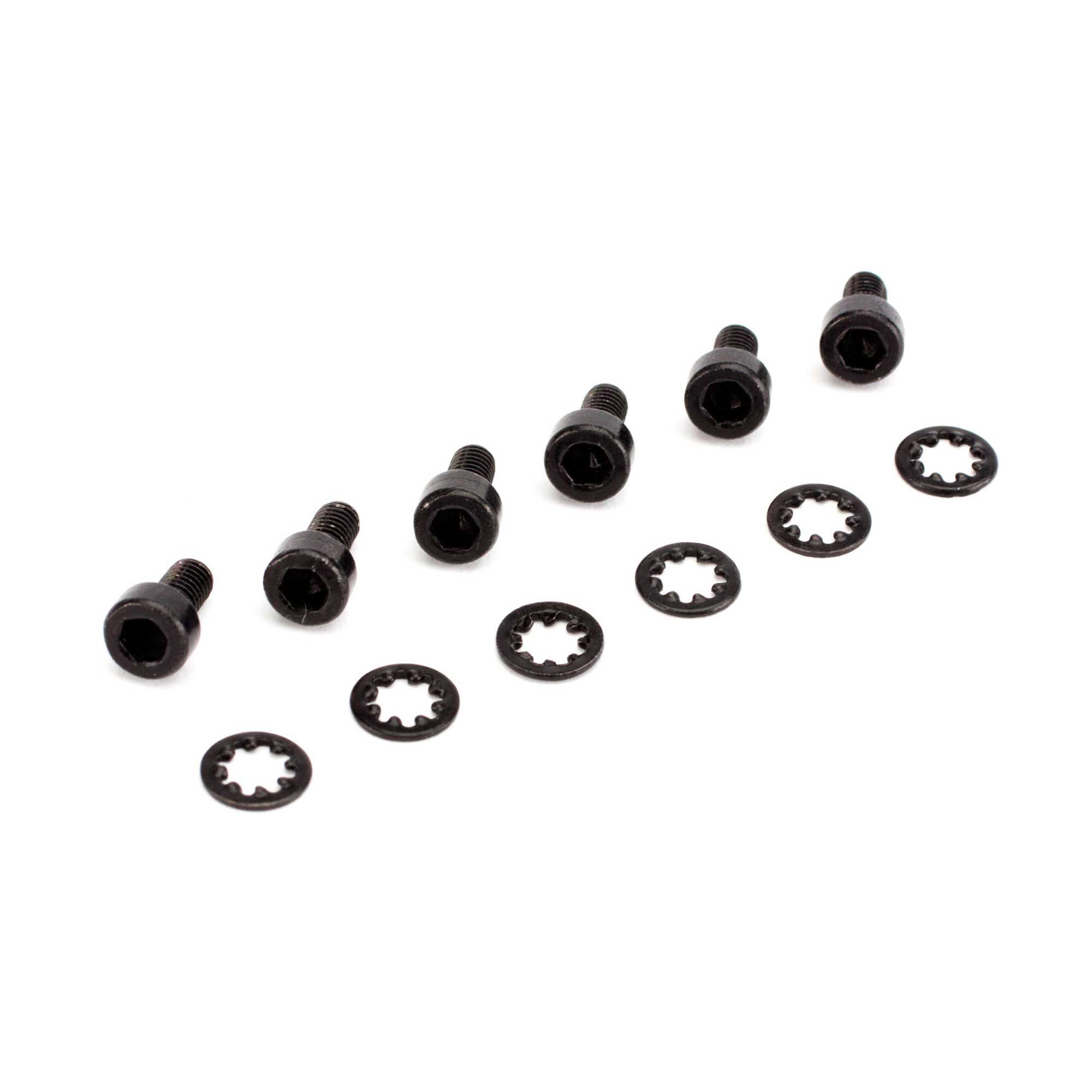 Socket Head Metal Gear Servo Screws & Washers (6)-HOBBY ZONE