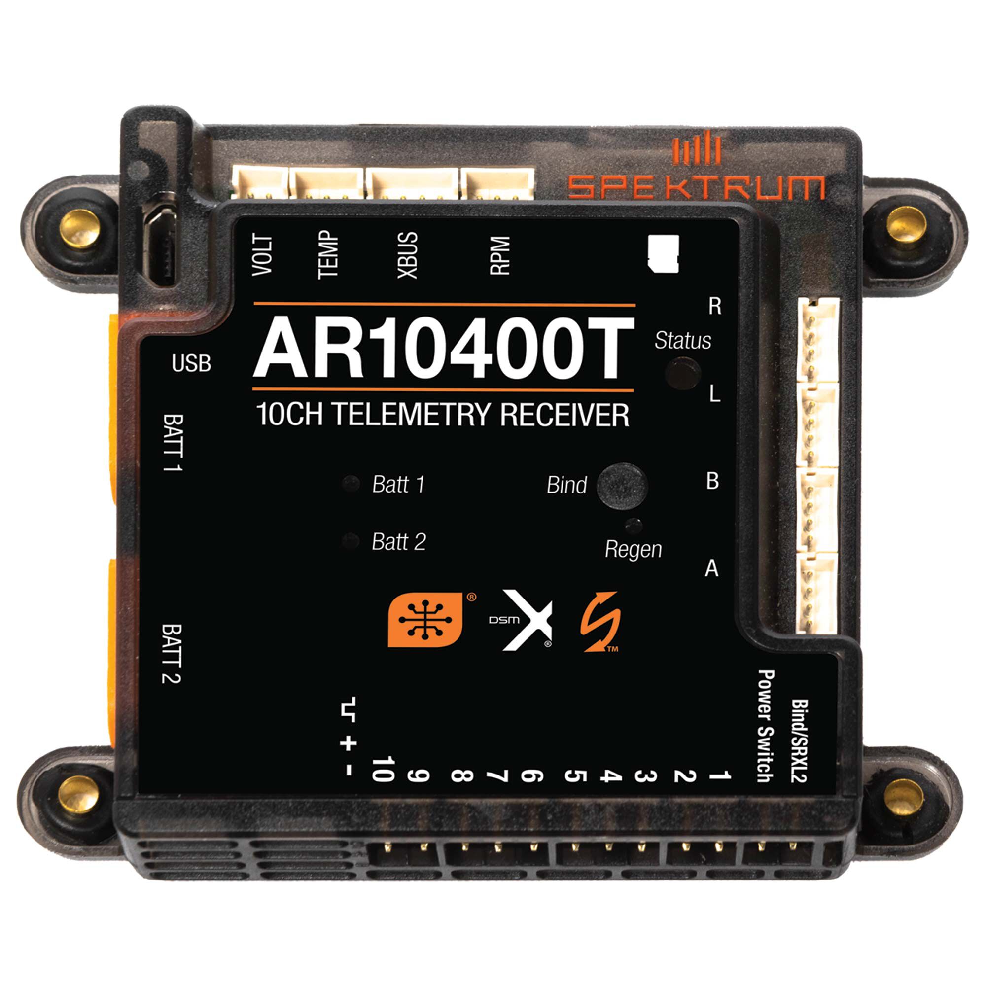 AR10400T 10 Channel PowerSafe Telemetry Receiver-HOBBY ZONE