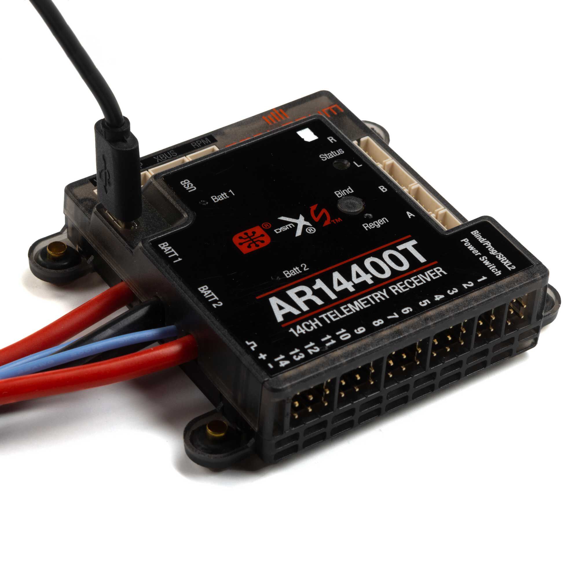 AR14400T 14 Channel PowerSafe Telemetry Receiver-HOBBY ZONE
