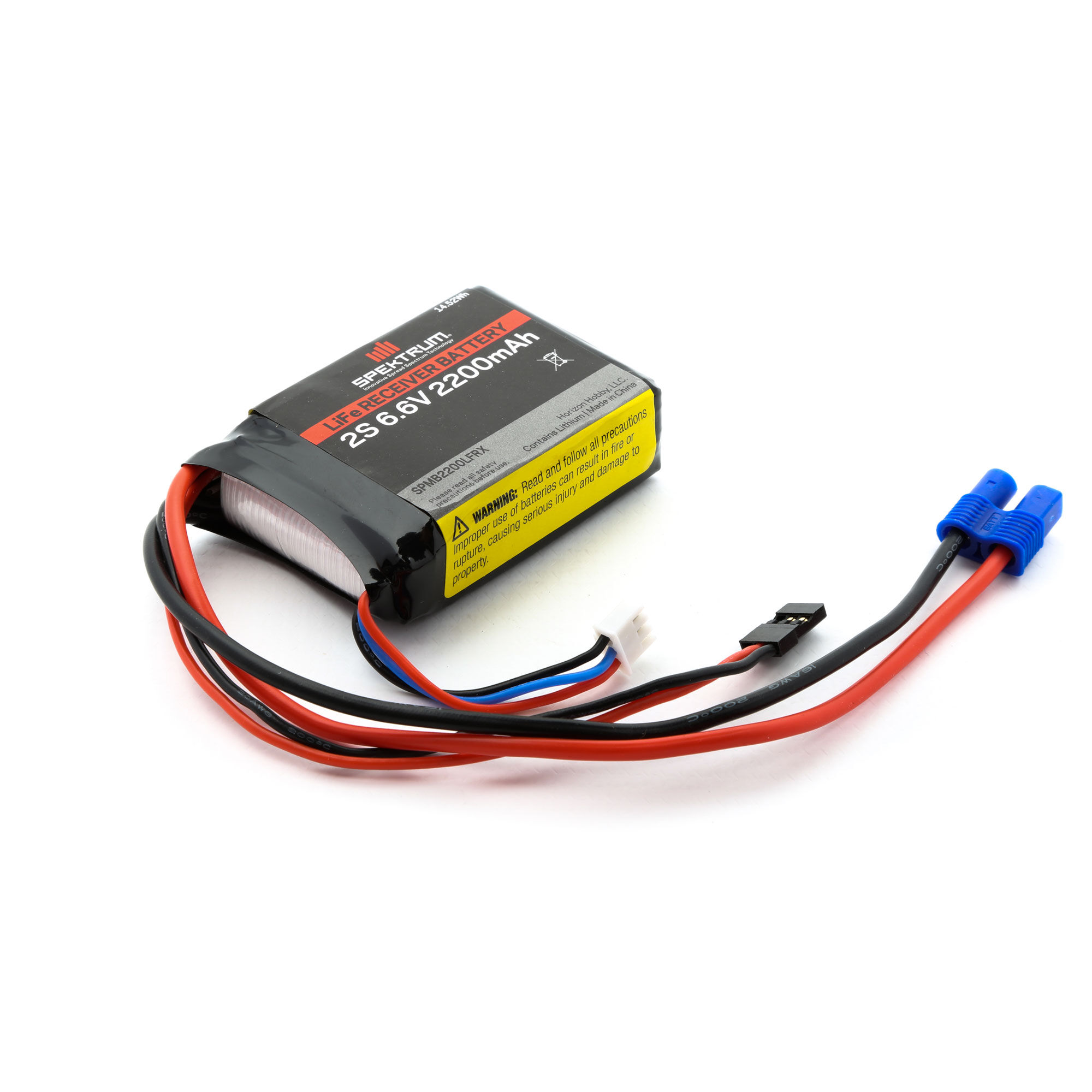 2200mAh 2S 6.6V Li-Fe Receiver Battery-HOBBY ZONE