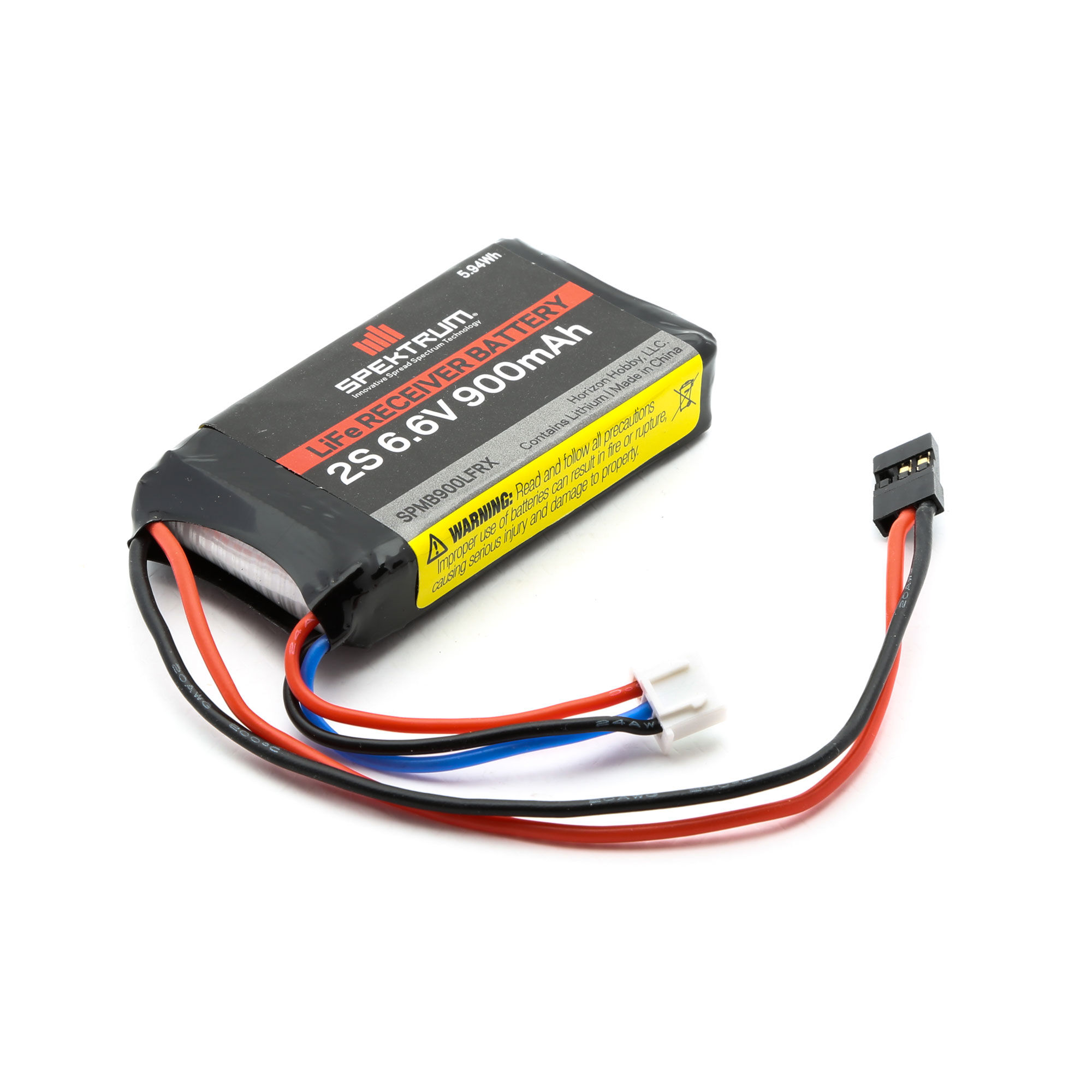 900mAh 2S 6.6V Li-Fe Receiver Battery-HOBBY ZONE