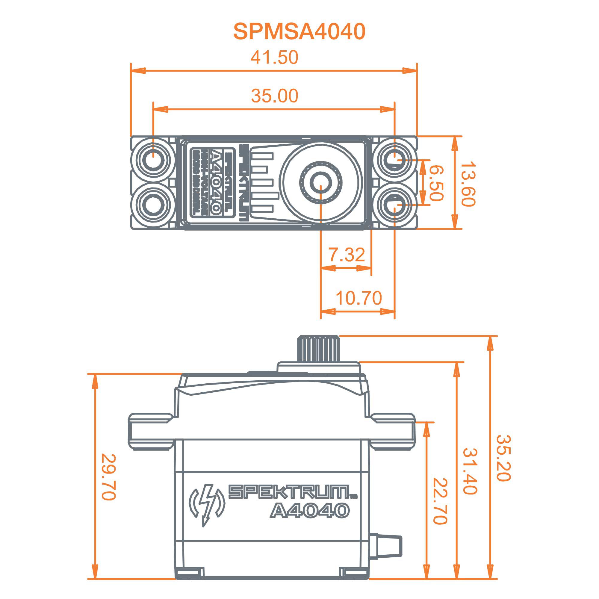 A4040 MT/HS Micro MG HV Servo-HOBBY ZONE