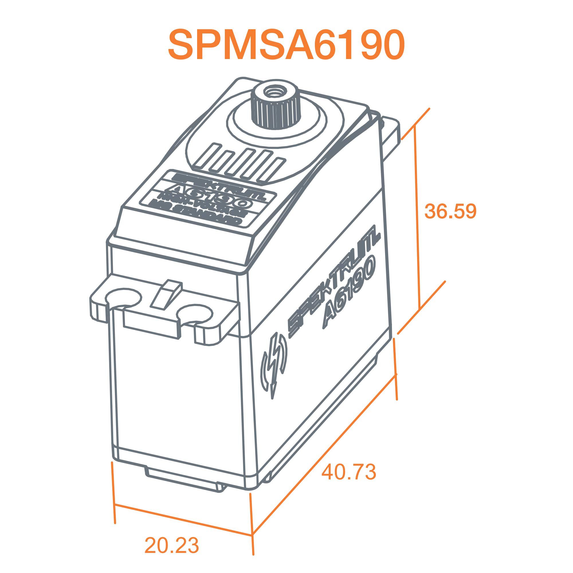A6190 Standard Metal Gear HV Servo-HOBBY ZONE