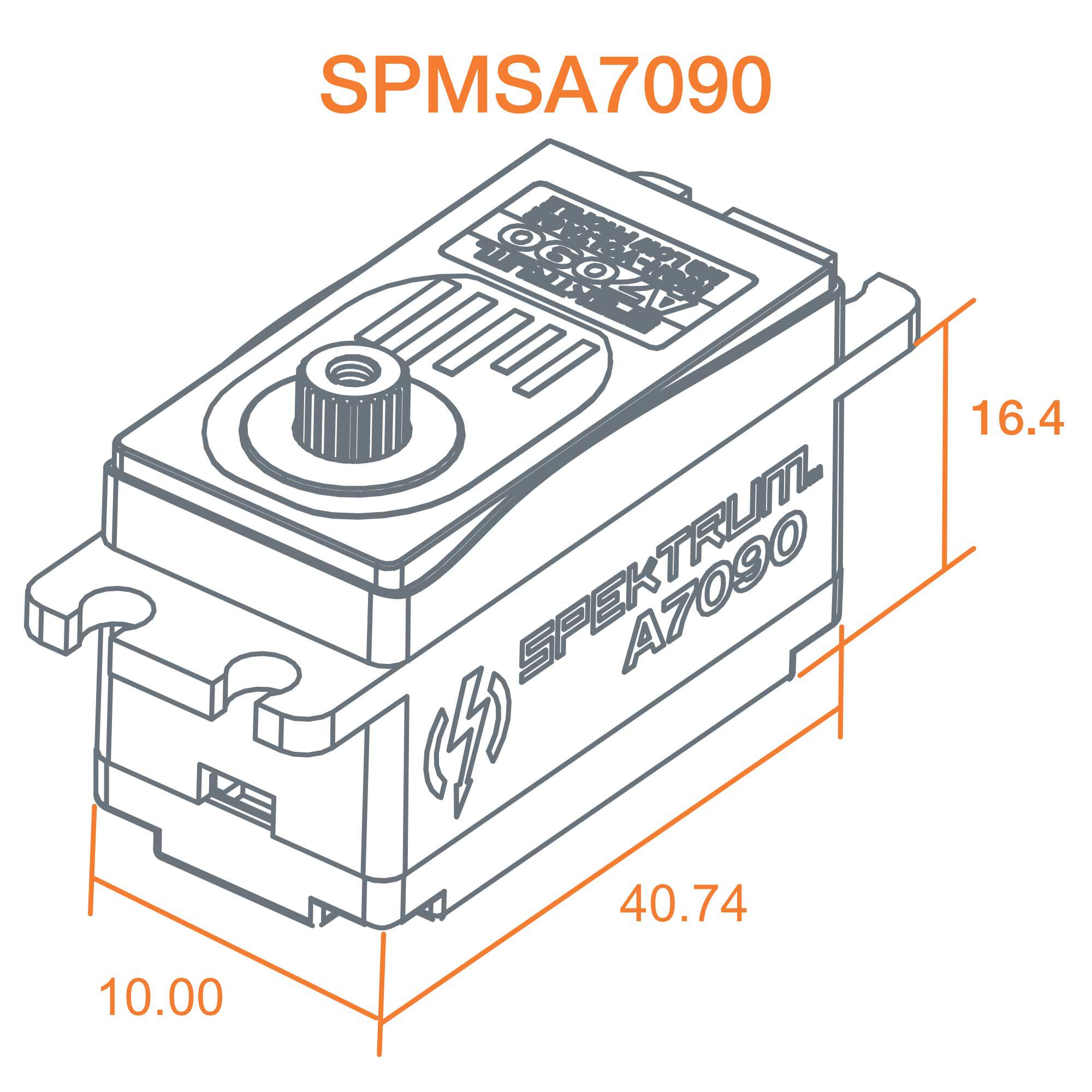 A7090 Brushless Low Profile MG HV Servo-HOBBY ZONE