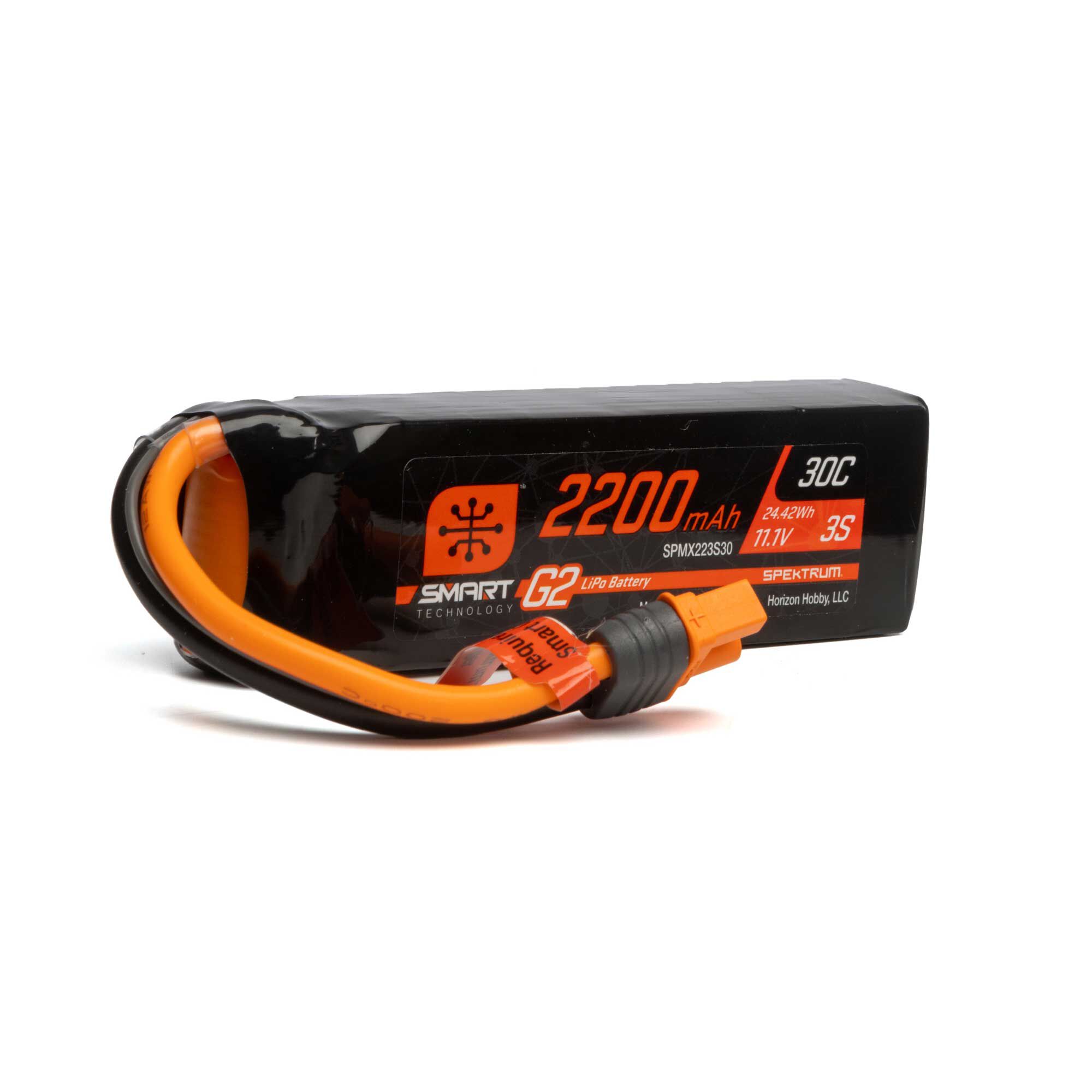 Spektrum 2200mAh 3S 11.1V Smart G2 LiPo 30C IC3-HOBBY ZONE