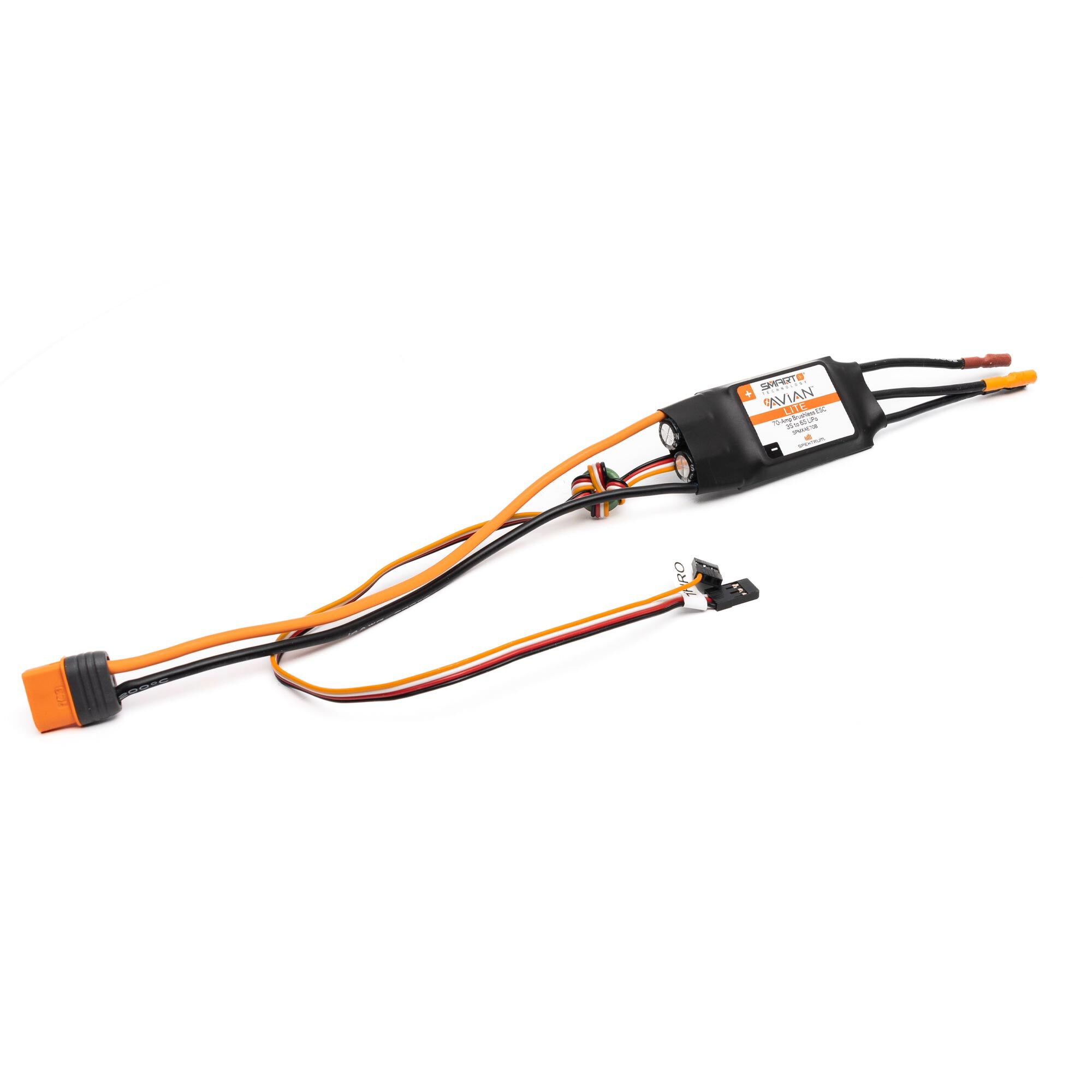 Avian 70-Amp Smart Lite Brushless ESC; 3S-6S IC3-HOBBY ZONE