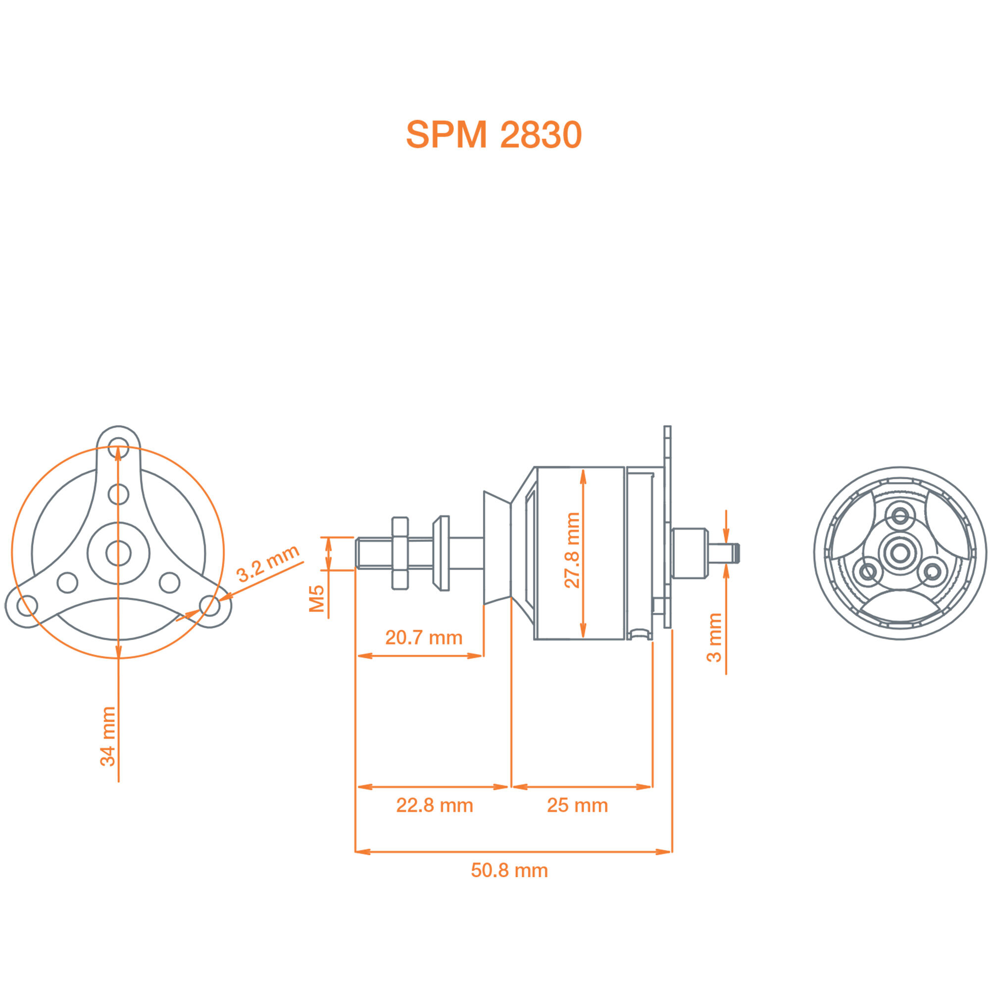 Avian 2830-950Kv Outrunner Brushless Motor-HOBBY ZONE
