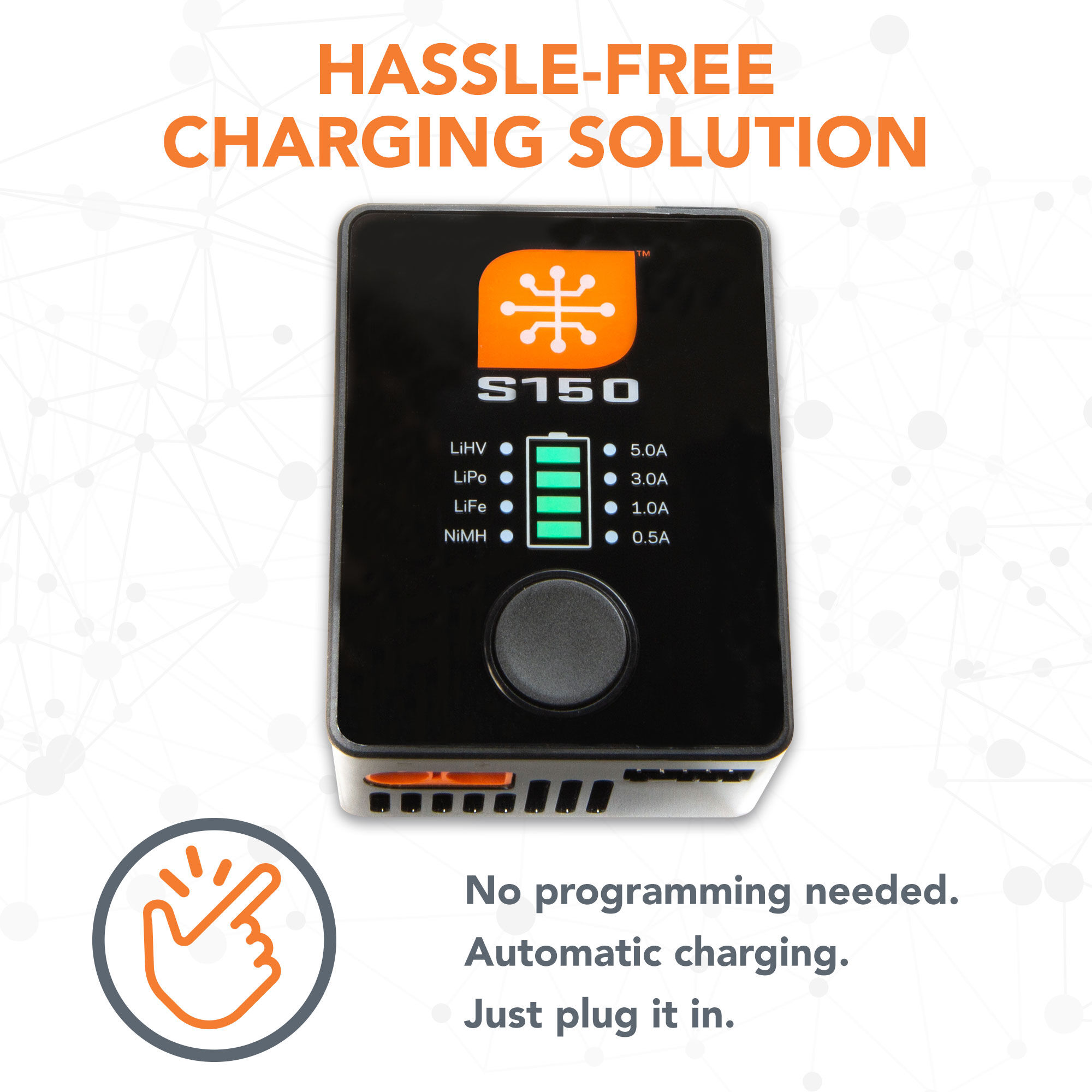 Smart S150 AC/DC Charger, 1x50W-HOBBY ZONE