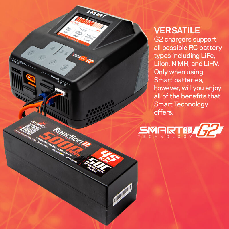 Smart S2200 G2 AC Charger, 2x200W-HOBBY ZONE