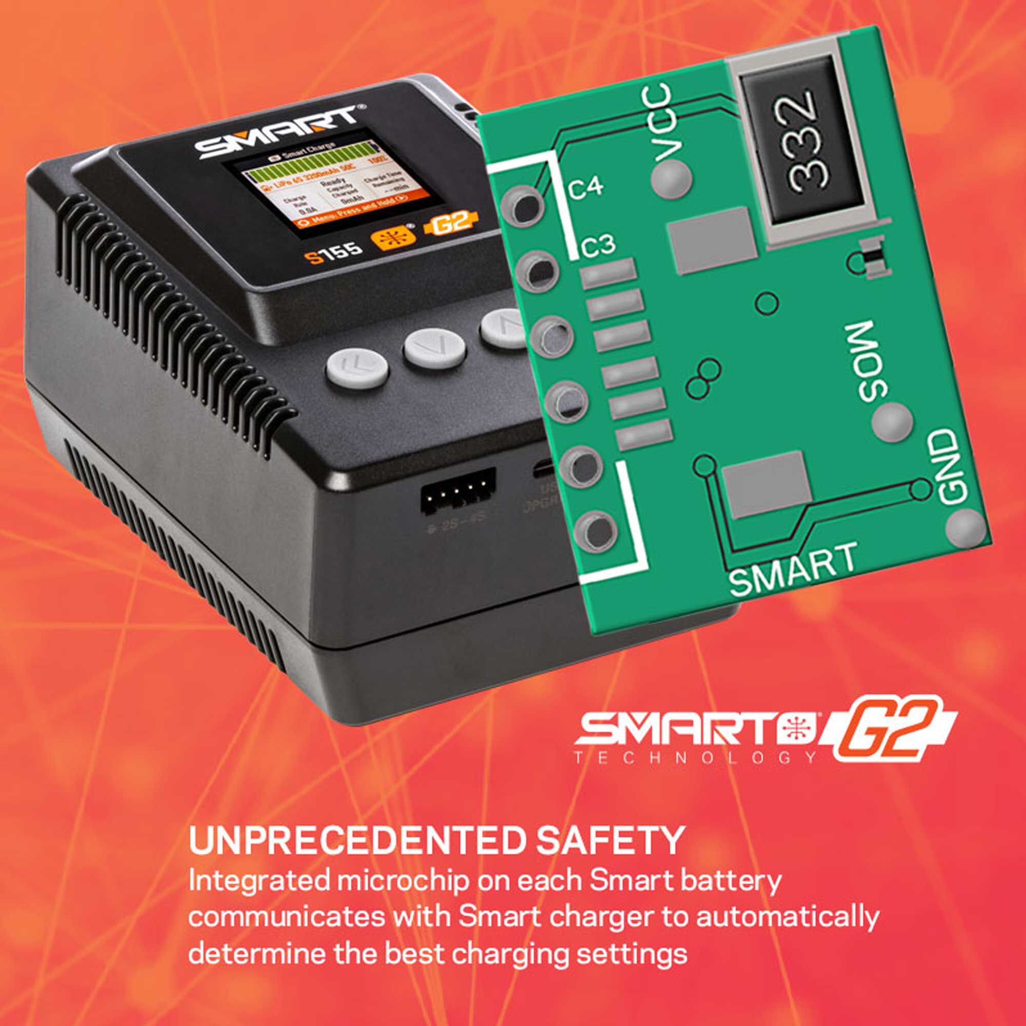 Smart S155 G2 AC 1x55W Charger-HOBBY ZONE