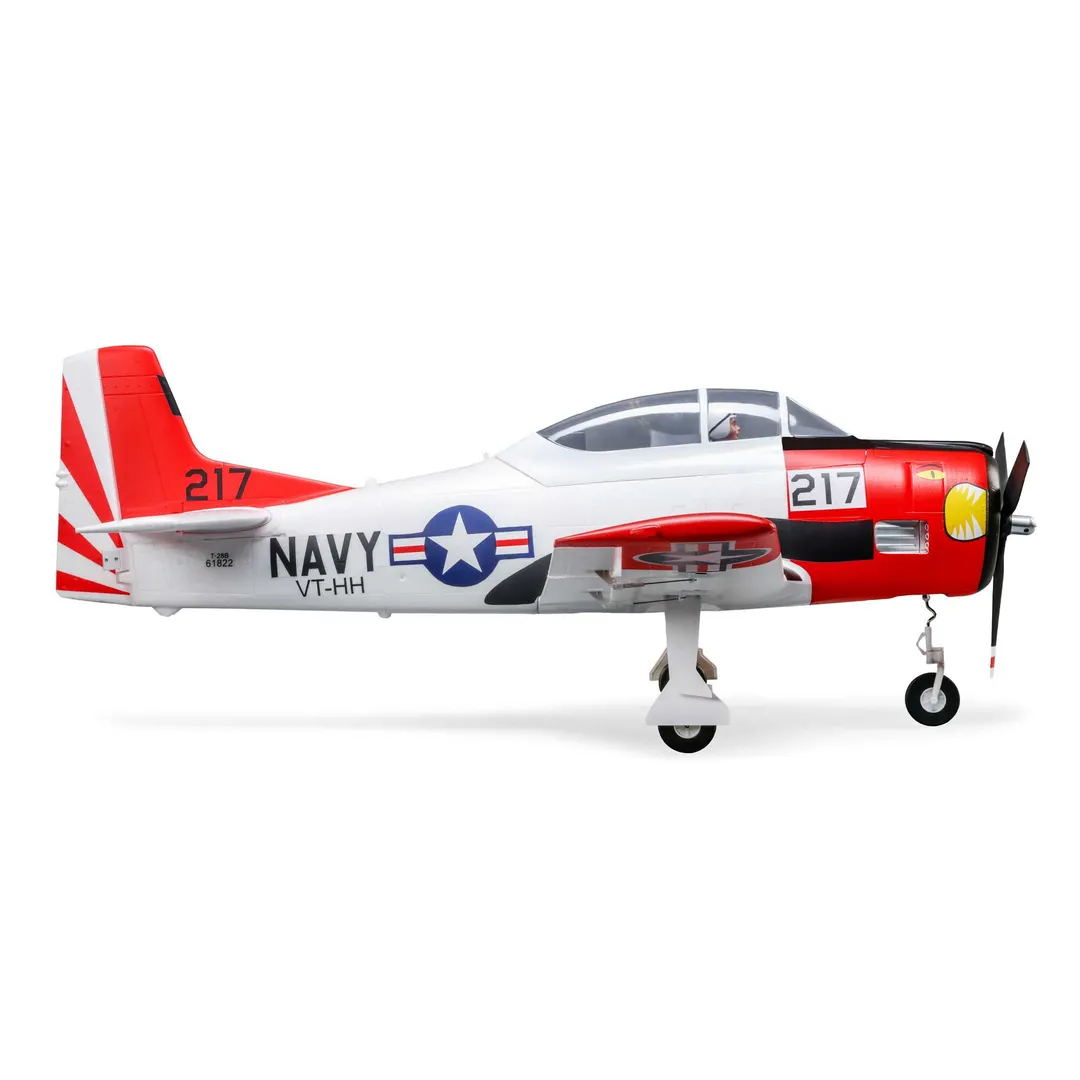 E-flite T-28 Trojan 1.2m with Smart BNF Basic-HOBBY ZONE