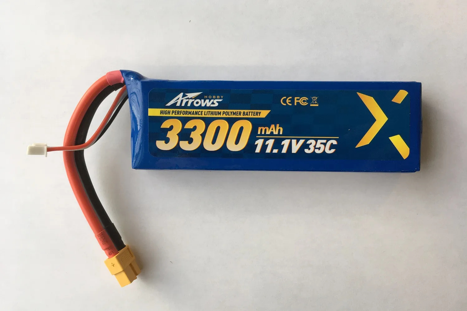 11.1V 3300mAh 3S 35C LiPo Battery with XT60 Connector