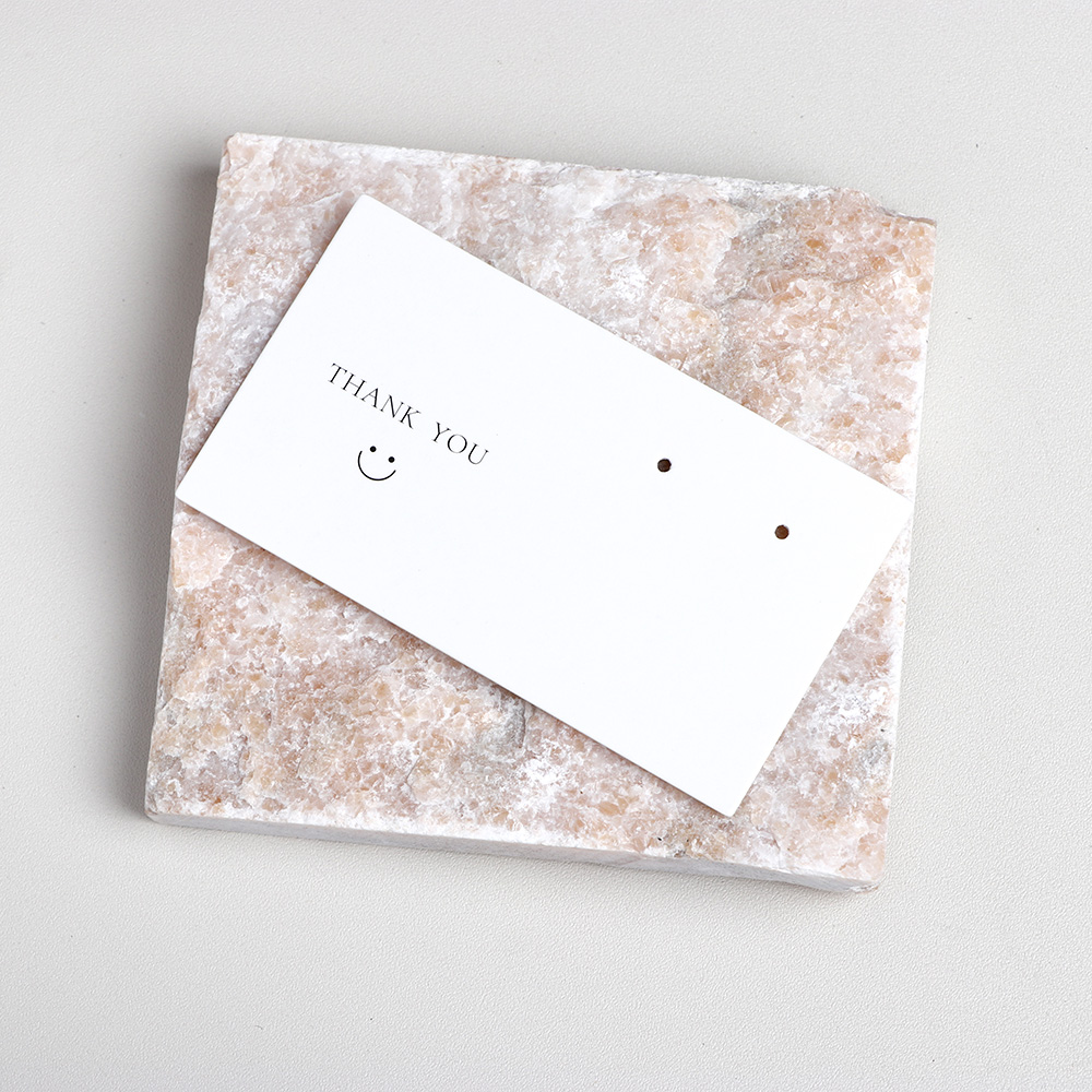 50 pieces 5x8.9 cm Square Corner Horzional Necklace Earring Display Cards For Jewelry Package (Donimay)(Personaliave Available)