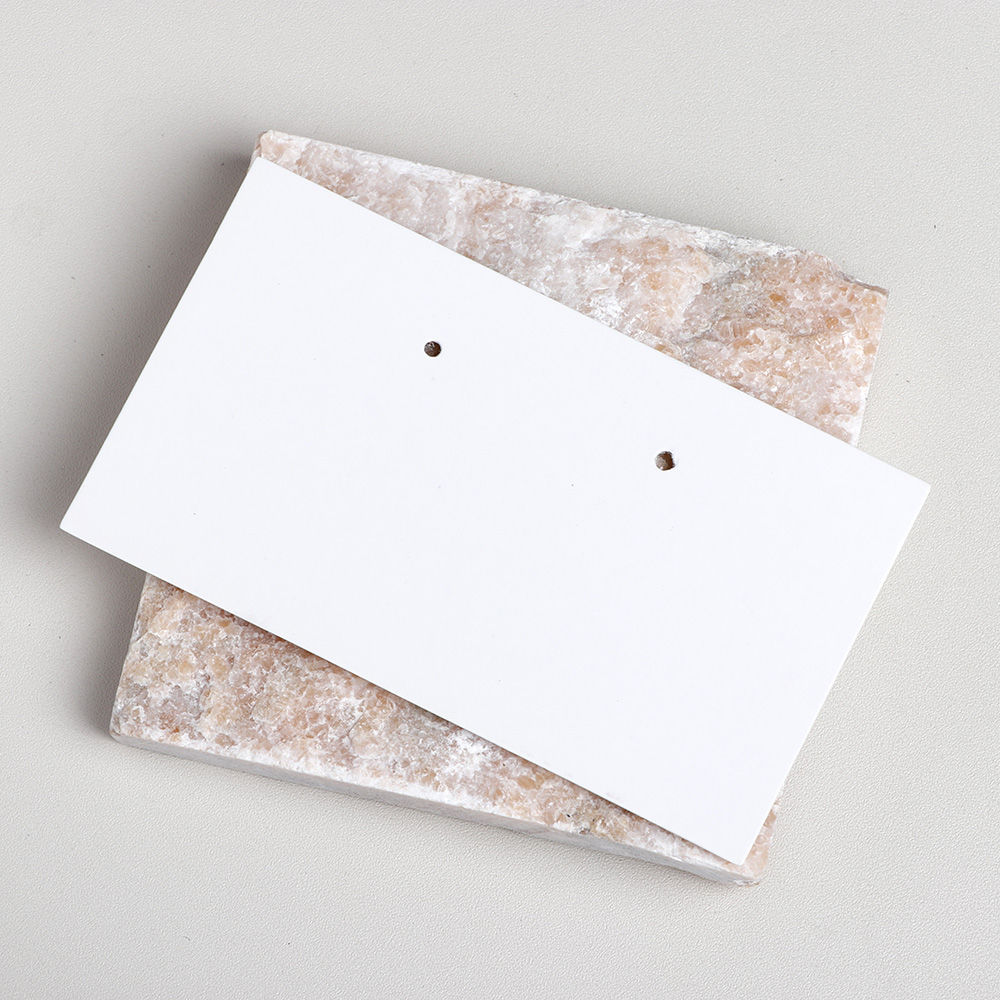 50 pieces 6.5x11.5 cm Square Corner Horzional Necklace Earring Display Cards For Jewelry Package (Donimay)(Personaliave Available)