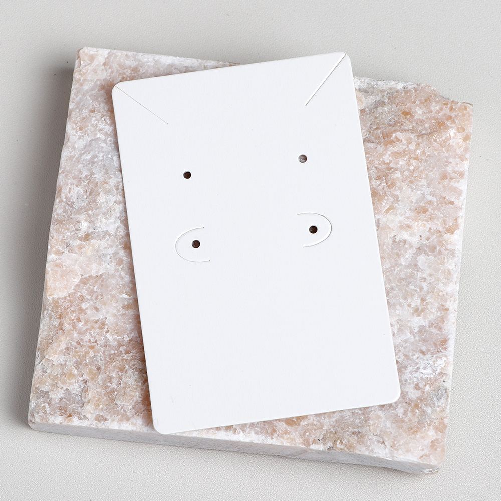 50 pieces 6x9 cm Round Paper Necklace Earring Display Cards For Jewelry Package (Donimay)(Personaliave Available)