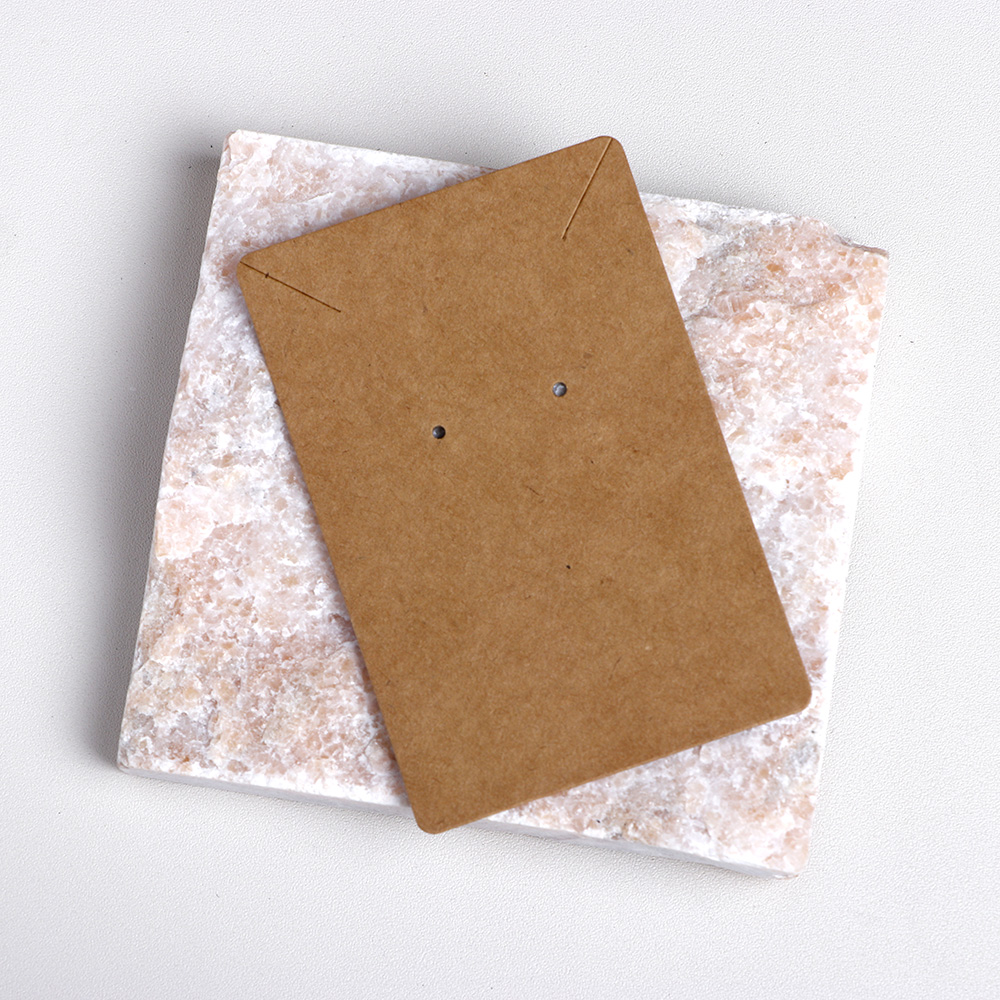 50 pieces 6x9 cm Round Corner Paper Necklace Earring Display Cards For Jewelry Package (Donimay)(Personaliave Available)
