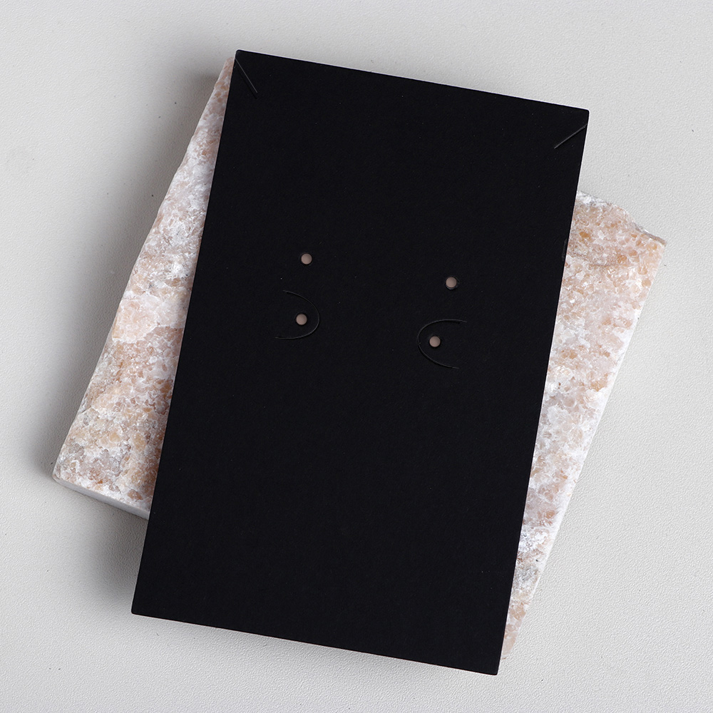 50 pieces 7.5X12cm Square Corner Paper Earring Necklace Display Cards For Jewelry Package (Donimay)(Personaliave Available)