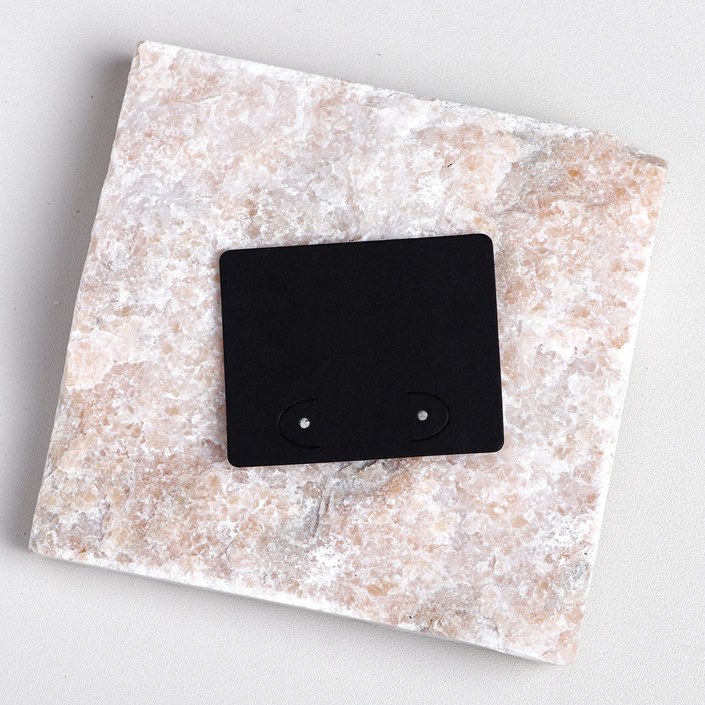 50 pieces 5x4cm Round Corner Earring Display Cards For Jewelry Package (Donimay)(Personalise Available)