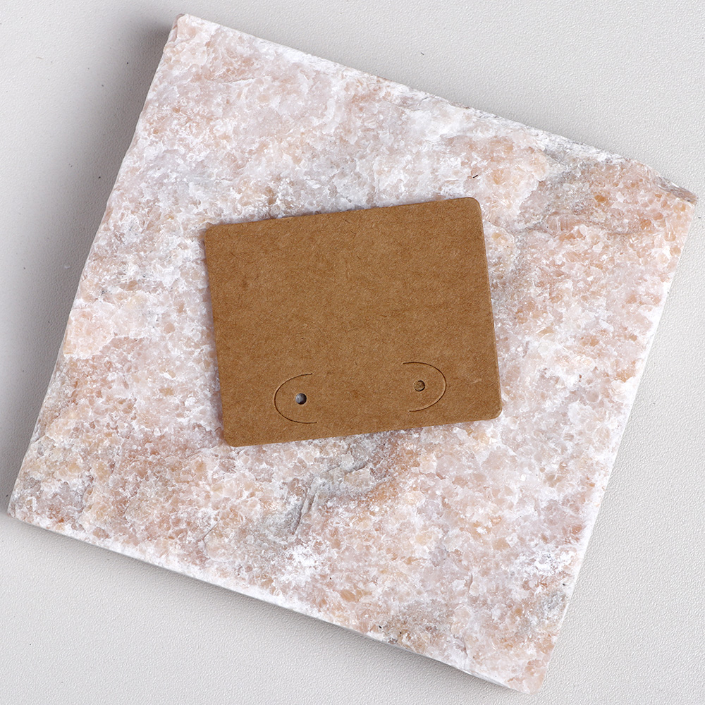 50 pieces 5x4cm Round Corner Earring Display Cards For Jewelry Package (Donimay)(Personalise Available)