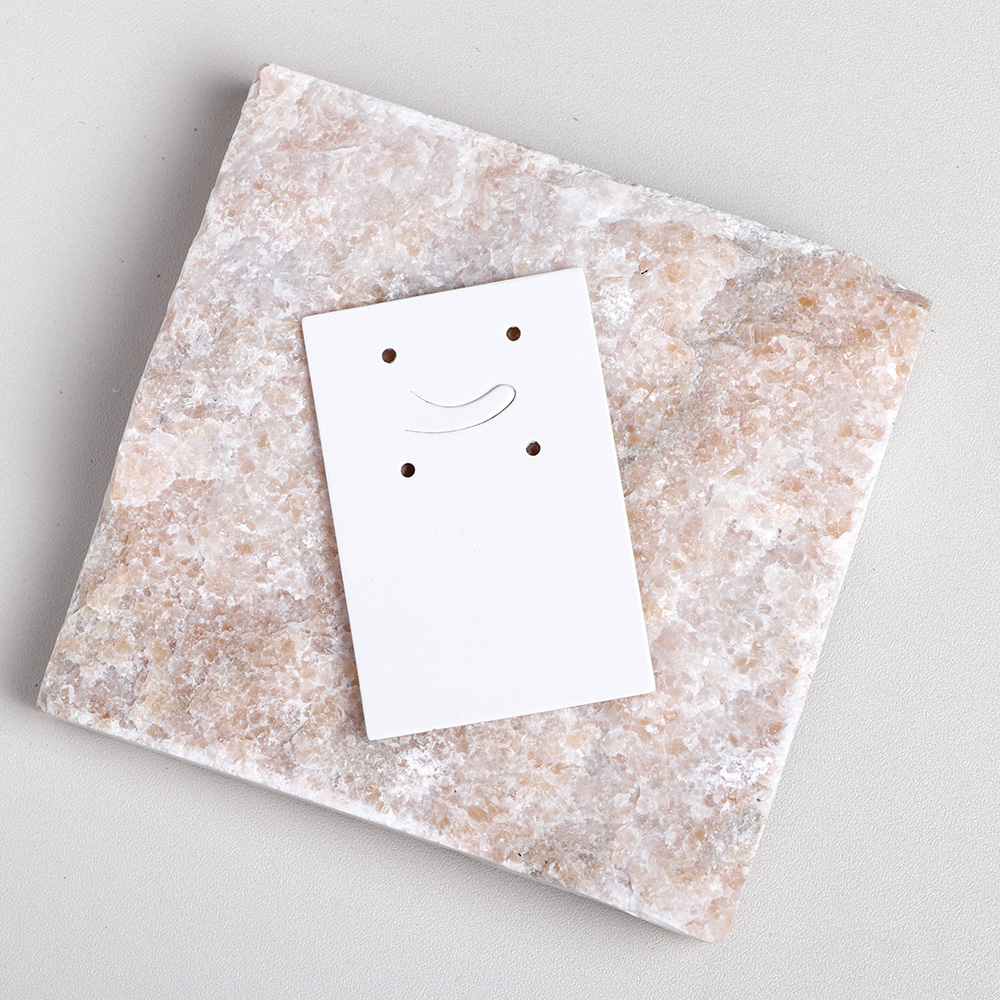 50 pieces 6x4cm Square Corner Earring Display Cards For Jewelry Package (Donimay)(Personalise Available)