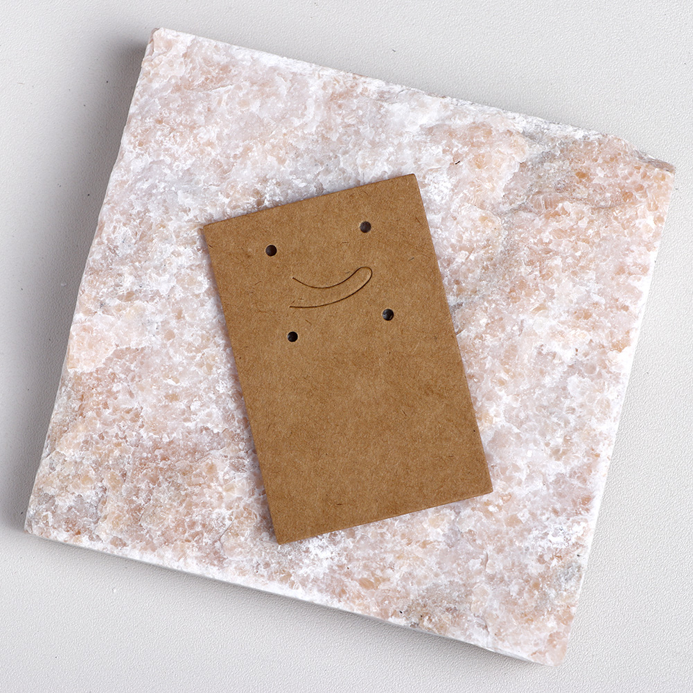 50 pieces 6x4cm Square Corner Earring Display Cards For Jewelry Package (Donimay)(Personalise Available)