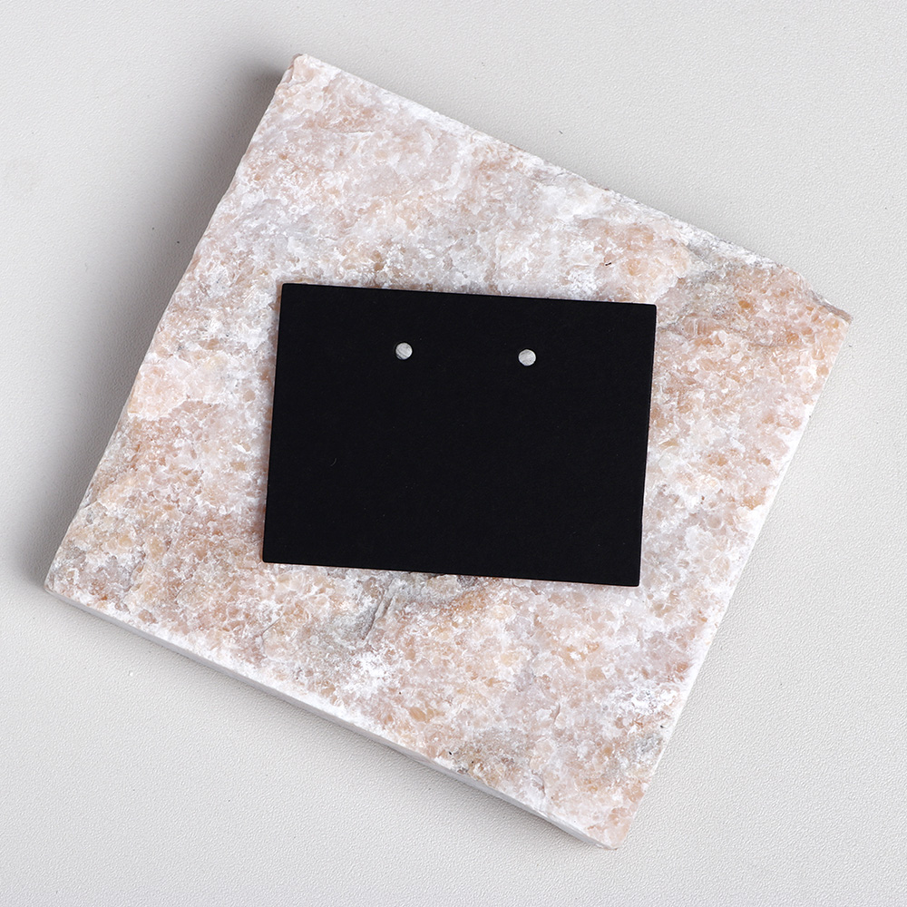 50 pieces 6x4.5cm Square Corner Earring Display Cards For Jewelry Package (Donimay)(Personalise Available)