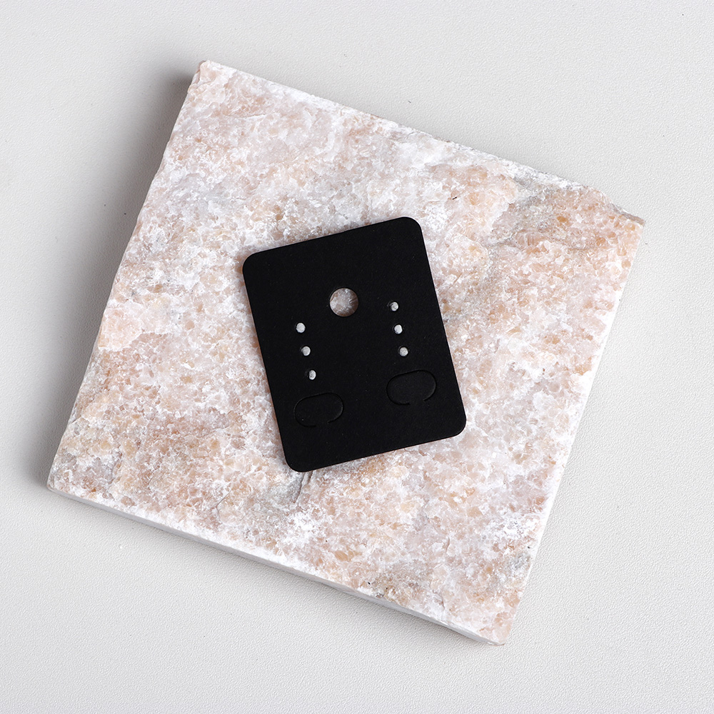 50 pieces 4.7x3.8cm Round Corner Earring Display Cards For Jewelry Package (Donimay)(Personalise Available)