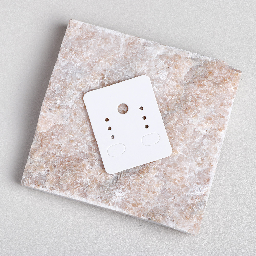 50 pieces 4.7x3.8cm Round Corner Earring Display Cards For Jewelry Package (Donimay)(Personalise Available)