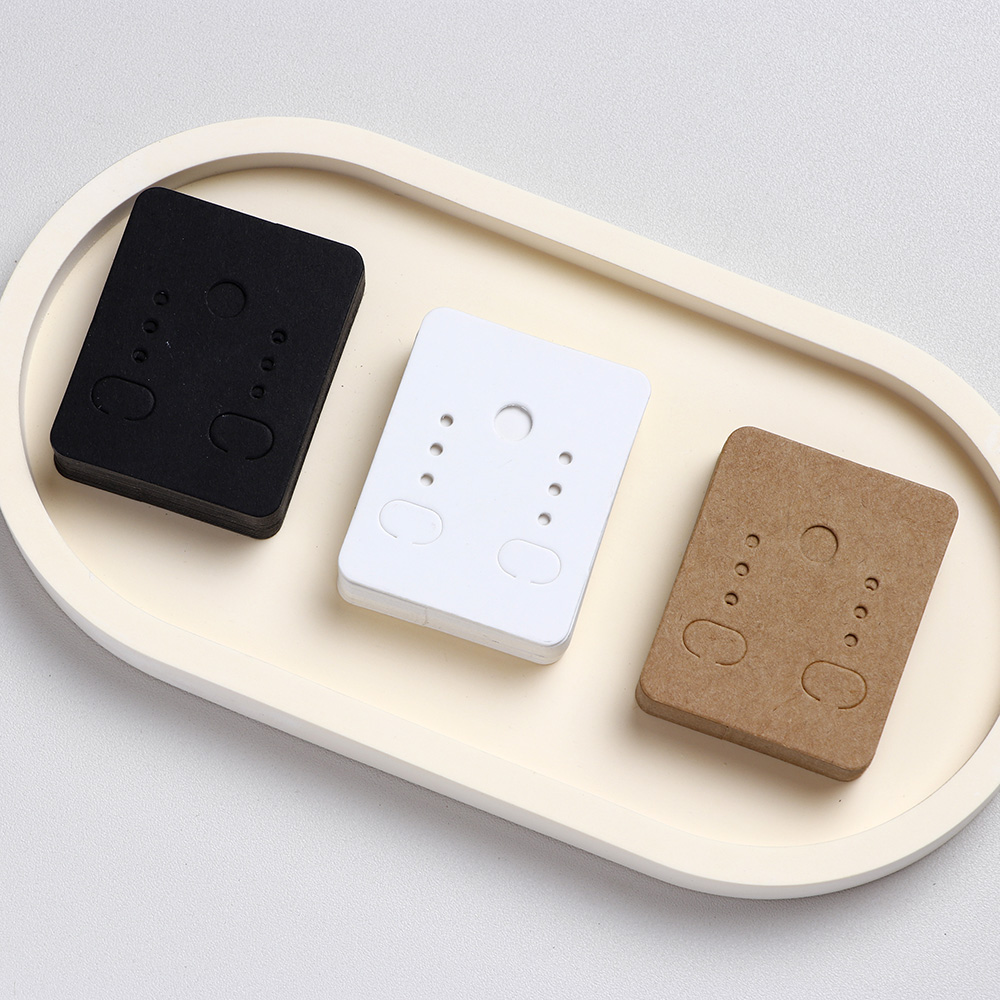 50 pieces 4.7x3.8cm Round Corner Earring Display Cards For Jewelry Package (Donimay)(Personalise Available)